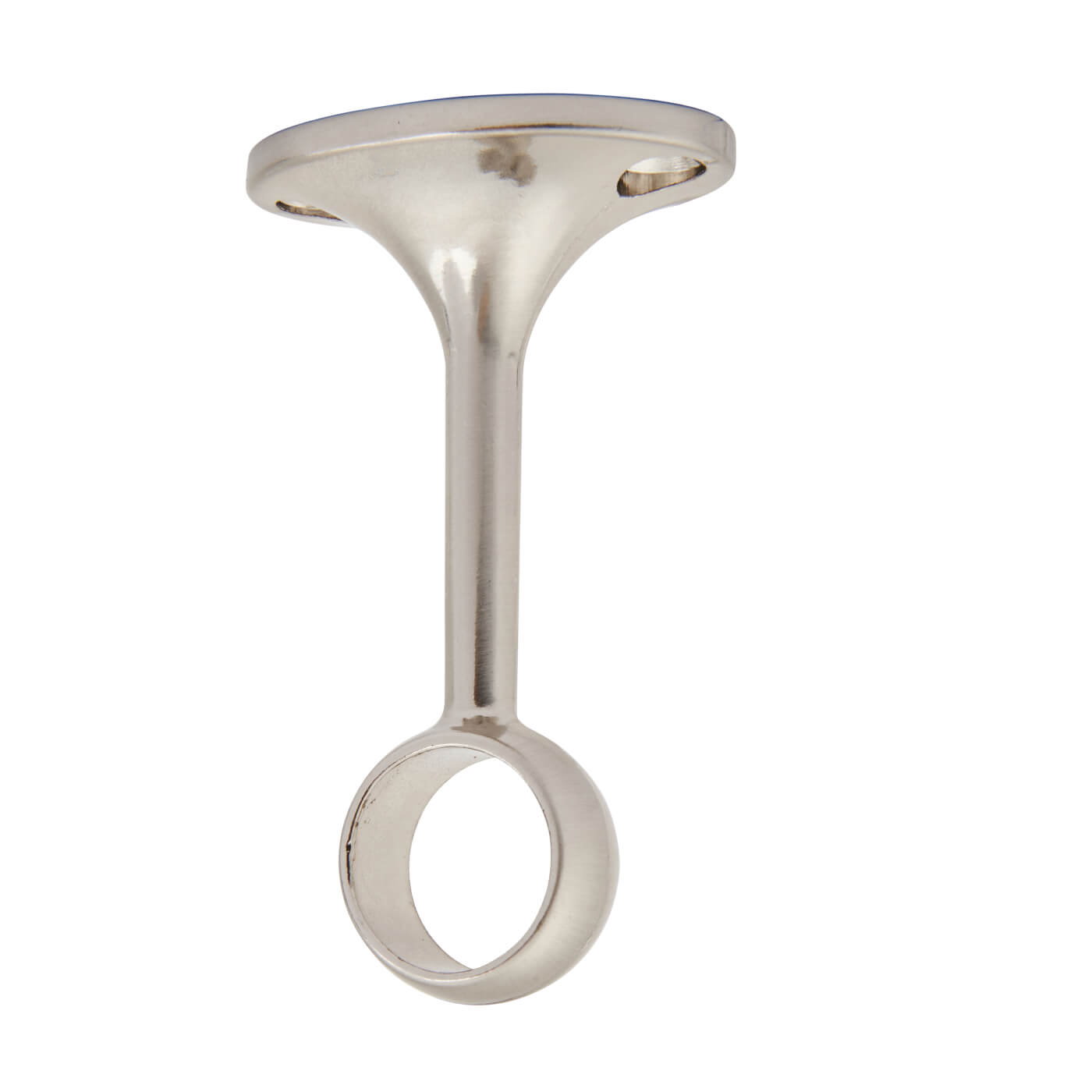 25mm Hanging Rail Centre Bracket - Brushed Nickel - view 2