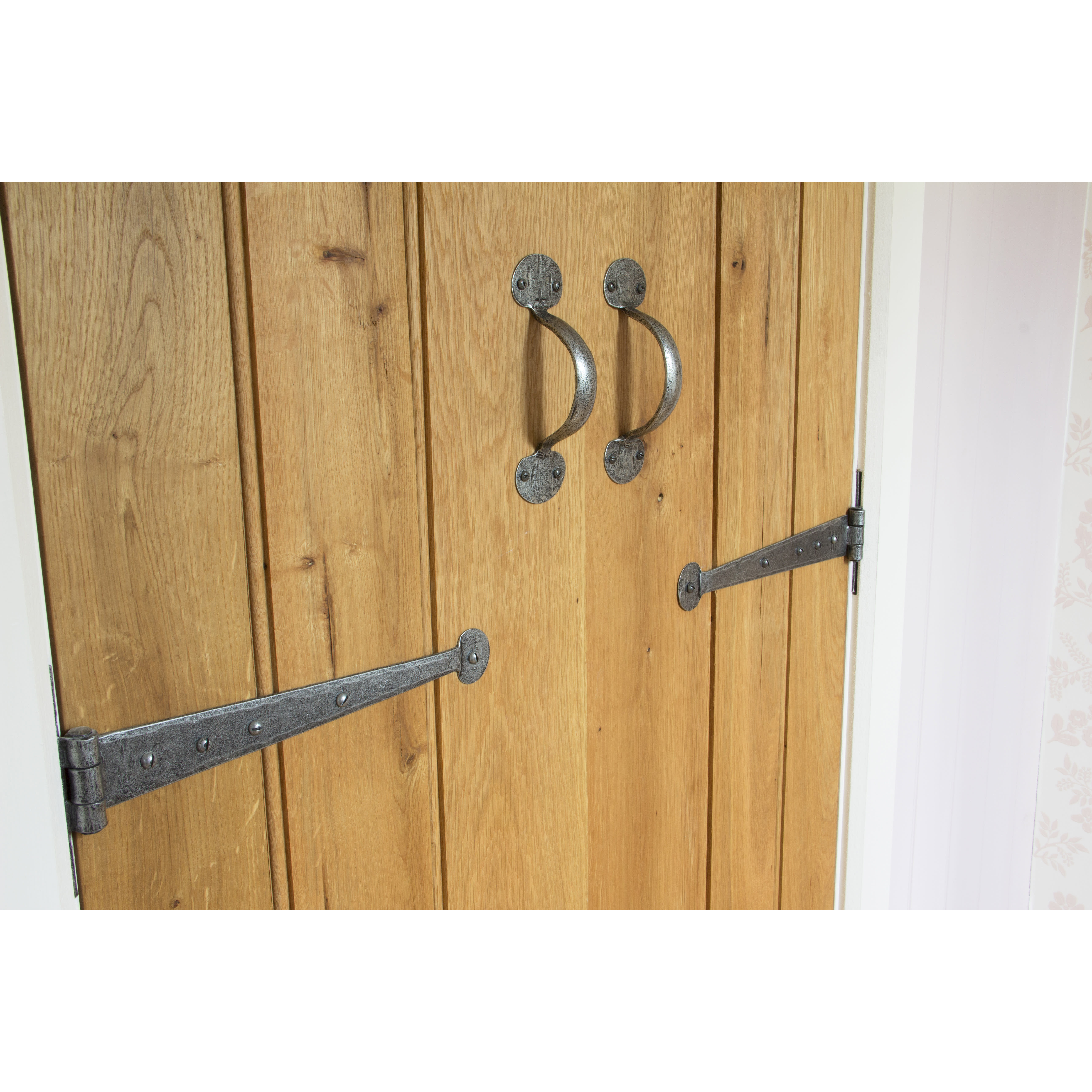 Pewter Bean D-Bar Door Pull Handle - Screw Fix - 125mm Centres - view 3