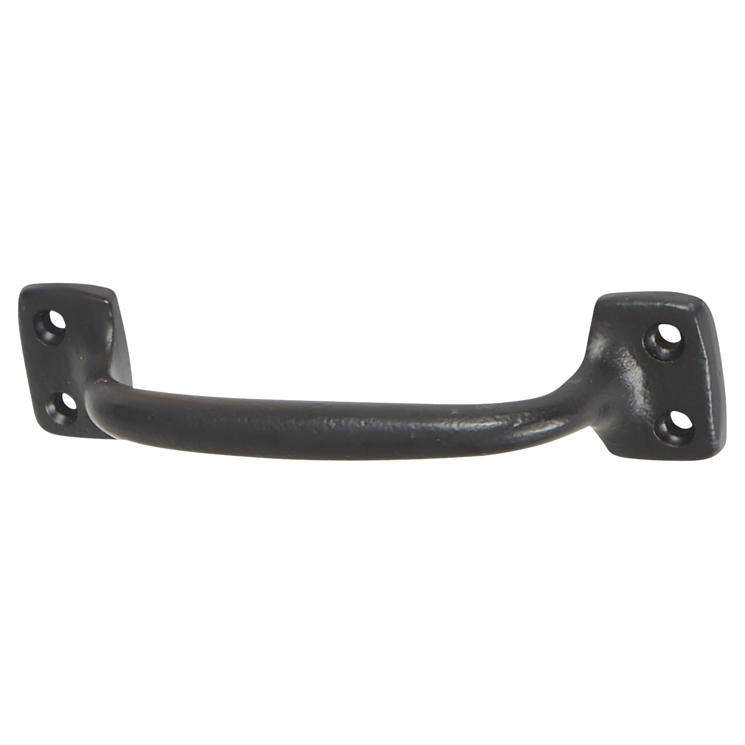 10mm D-Bar Cabinet Pull Handle - 115mm Centres - Smooth Black - view 2