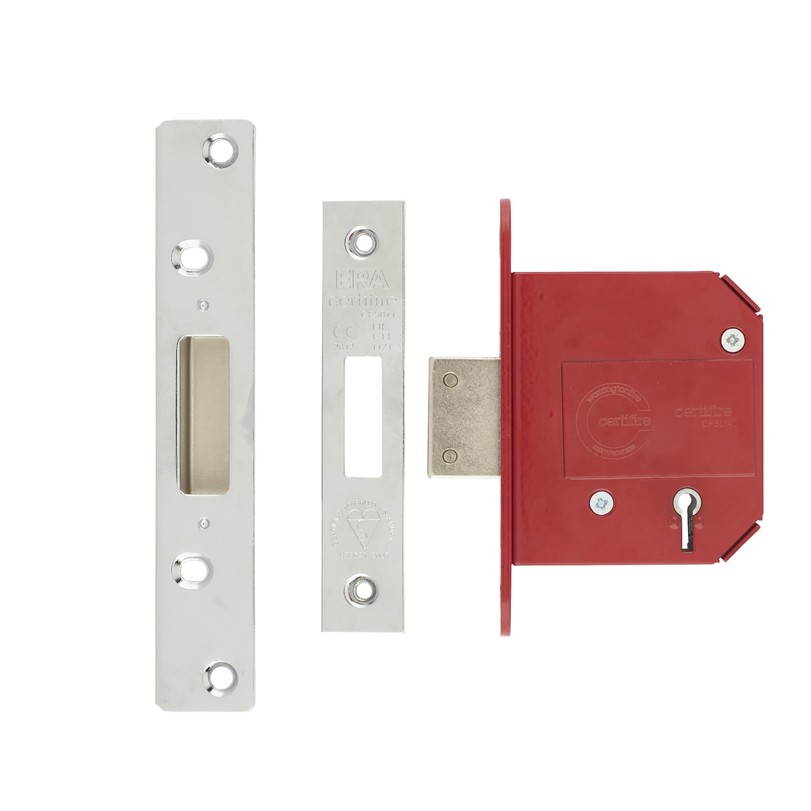 Fortress:2007 5 Lever Deadlock - 79mm Case - 56mm Backset - Polished Chrome - view 2
