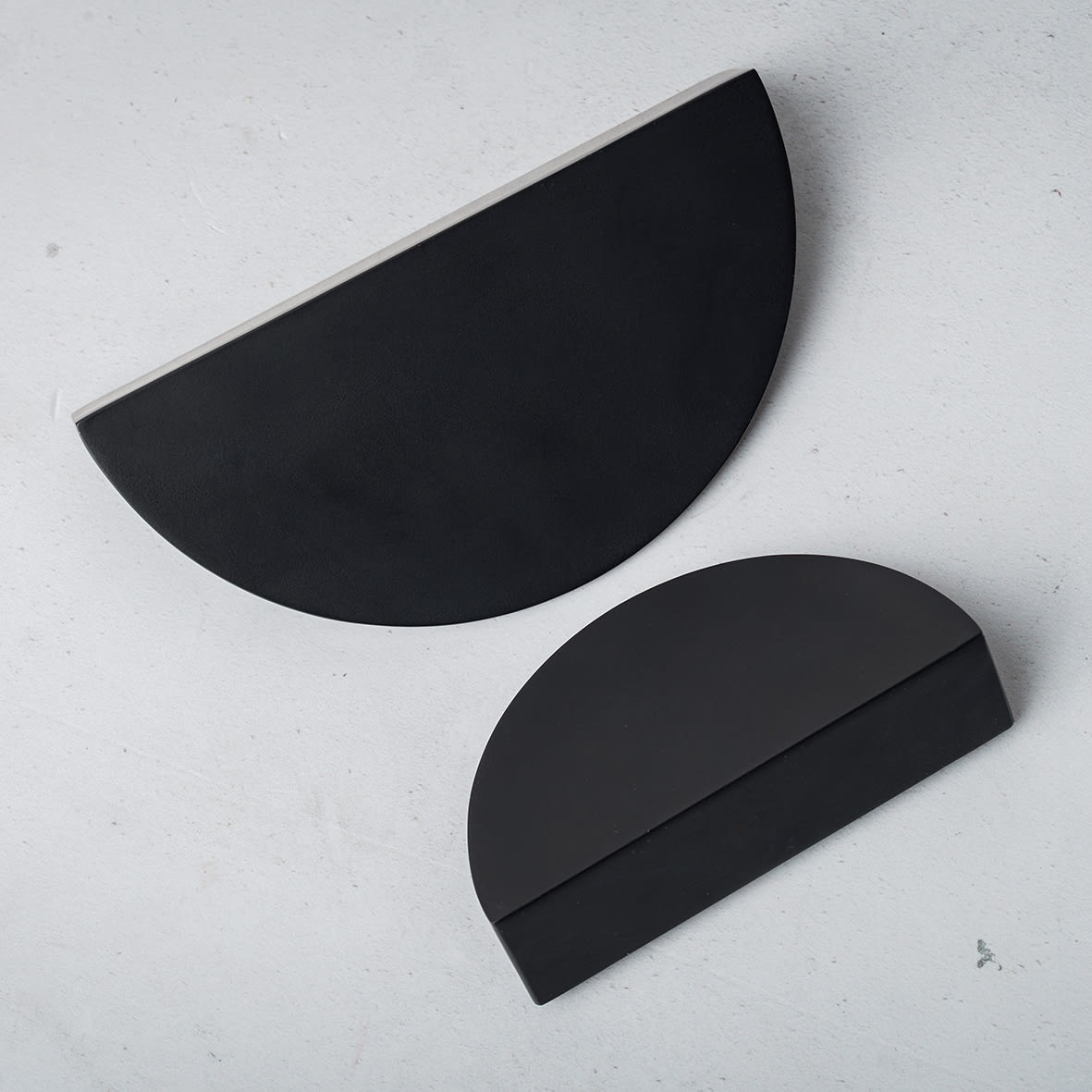 Otley Cabinet Finger Pull Handle - 96mm Centres - Matt Black - view 2