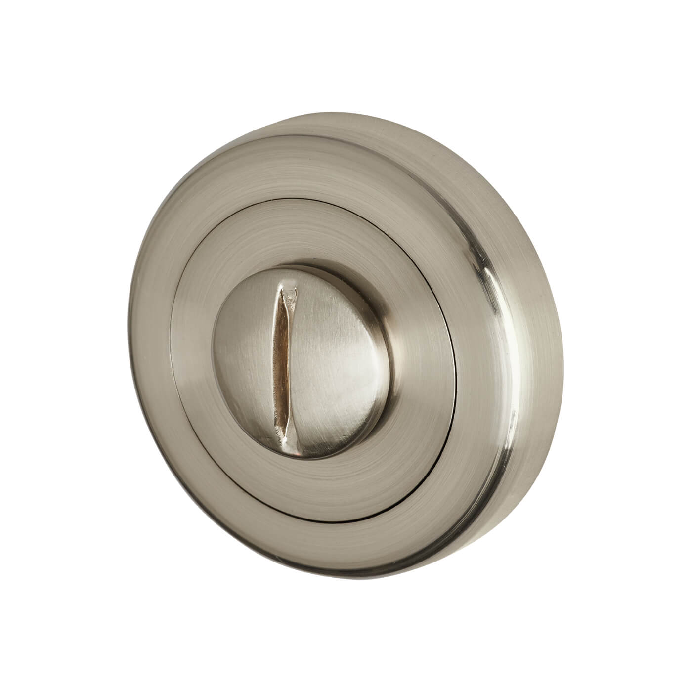 Bathroom Turn & Release - 50mm Diameter - Satin Nickel - view 4