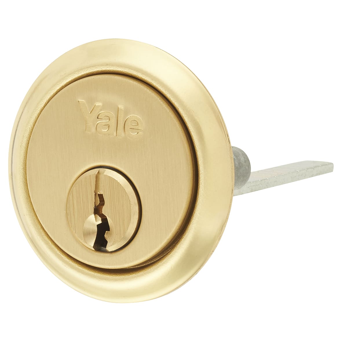1109 Replacement Rim Cylinder - Polished Brass - Keyed to Differ - view 2