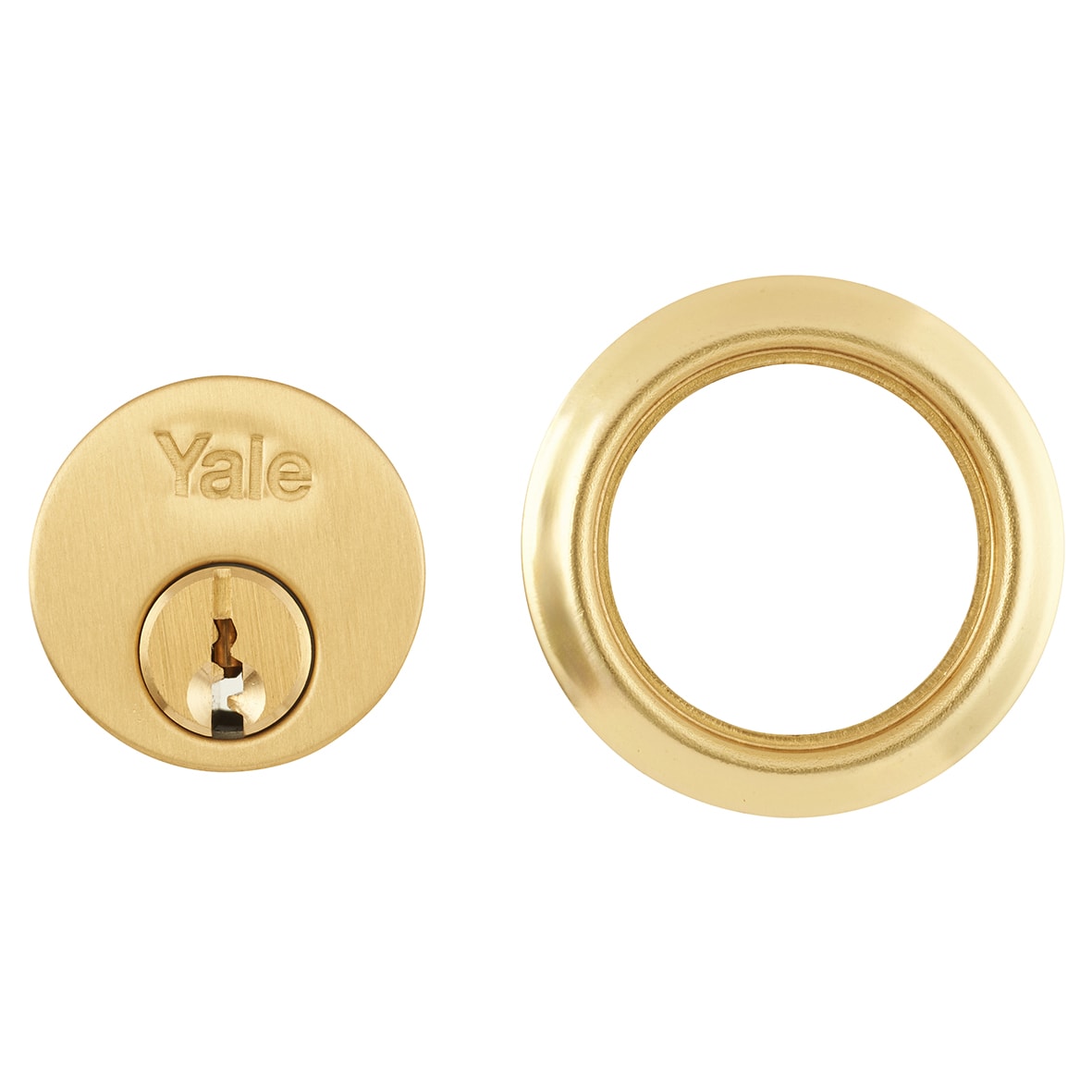 1109 Replacement Rim Cylinder - Polished Brass - Keyed to Differ - view 3