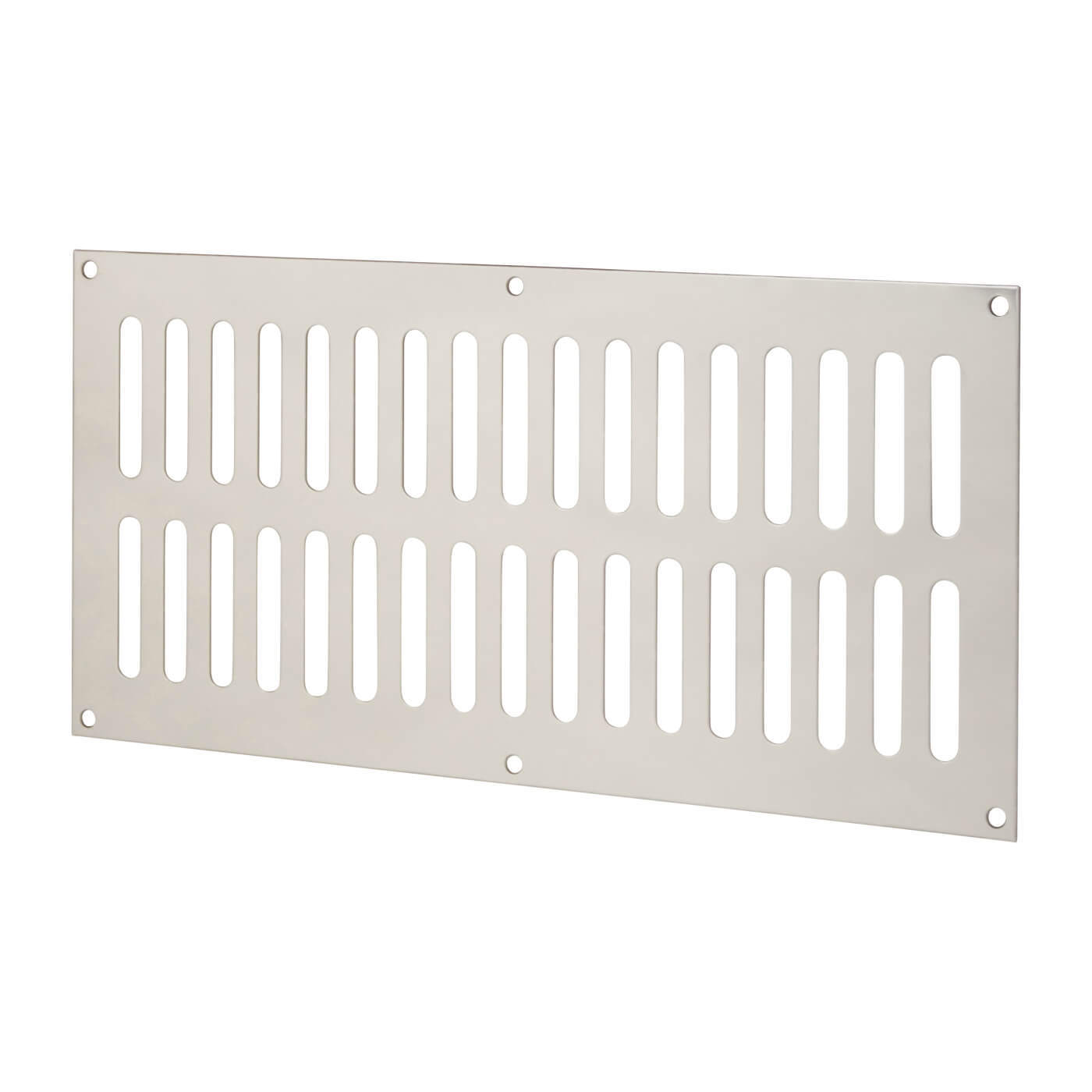 Plain Slotted Vent - 305 x 152mm - 11590mm² Free Air Flow - Polished Stainless Steel - view 2