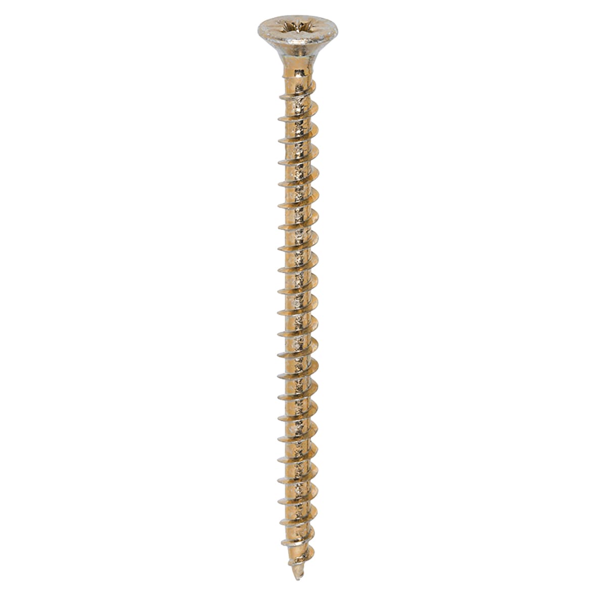 Solo Chippy Pozi Countersunk Wood Screws - 5.0 x 70mm - Yellow Zinc - Pack of 200 - view 3