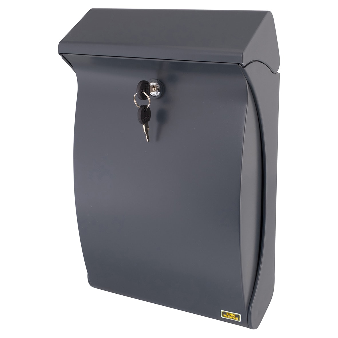 Swing Plastic Postbox - 419 x 271 x 129mm - Anthracite Grey - view 5
