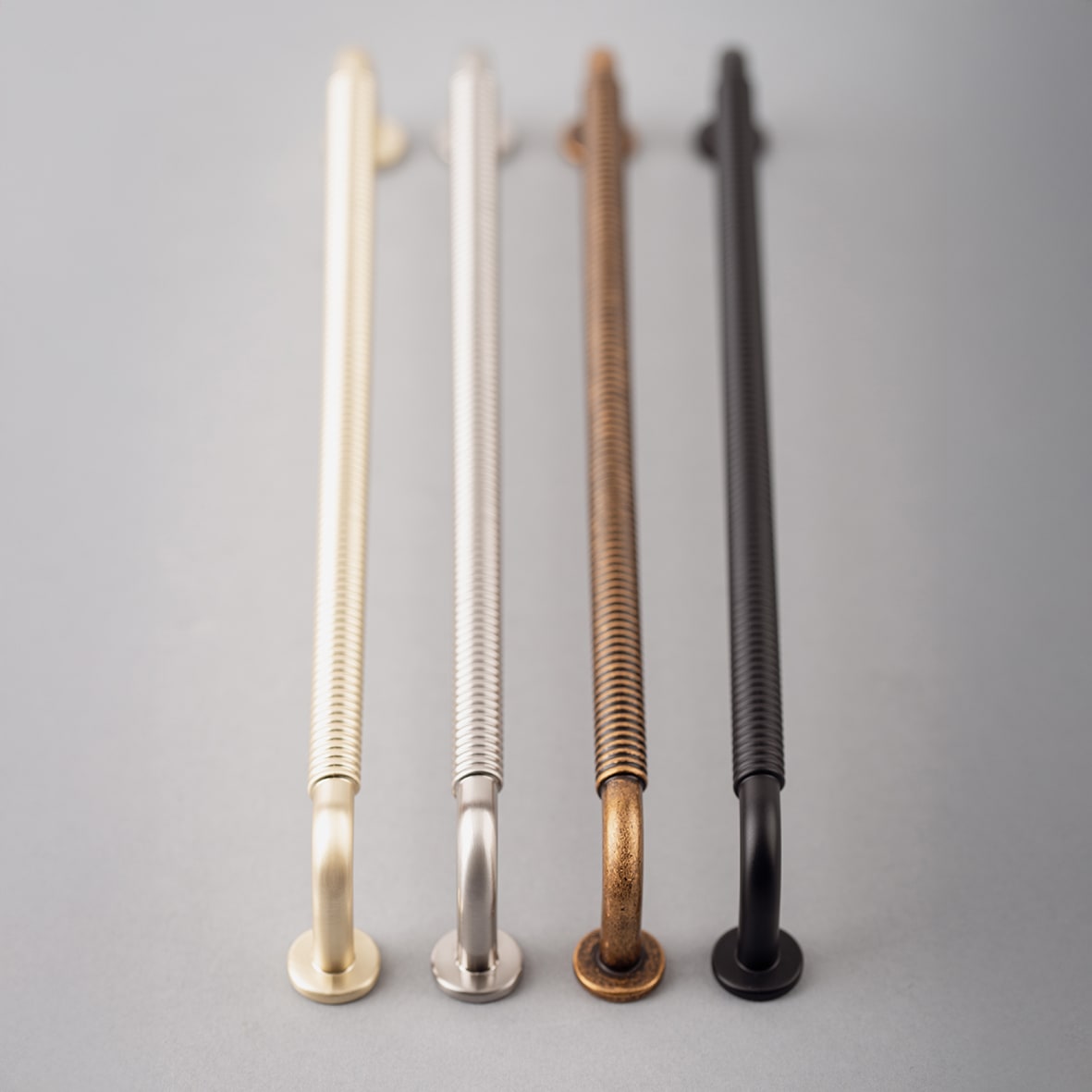 Crewe 10mm Reeded D-Bar Cabinet Pull Handle - 160mm Centres - Matt Black - view 6
