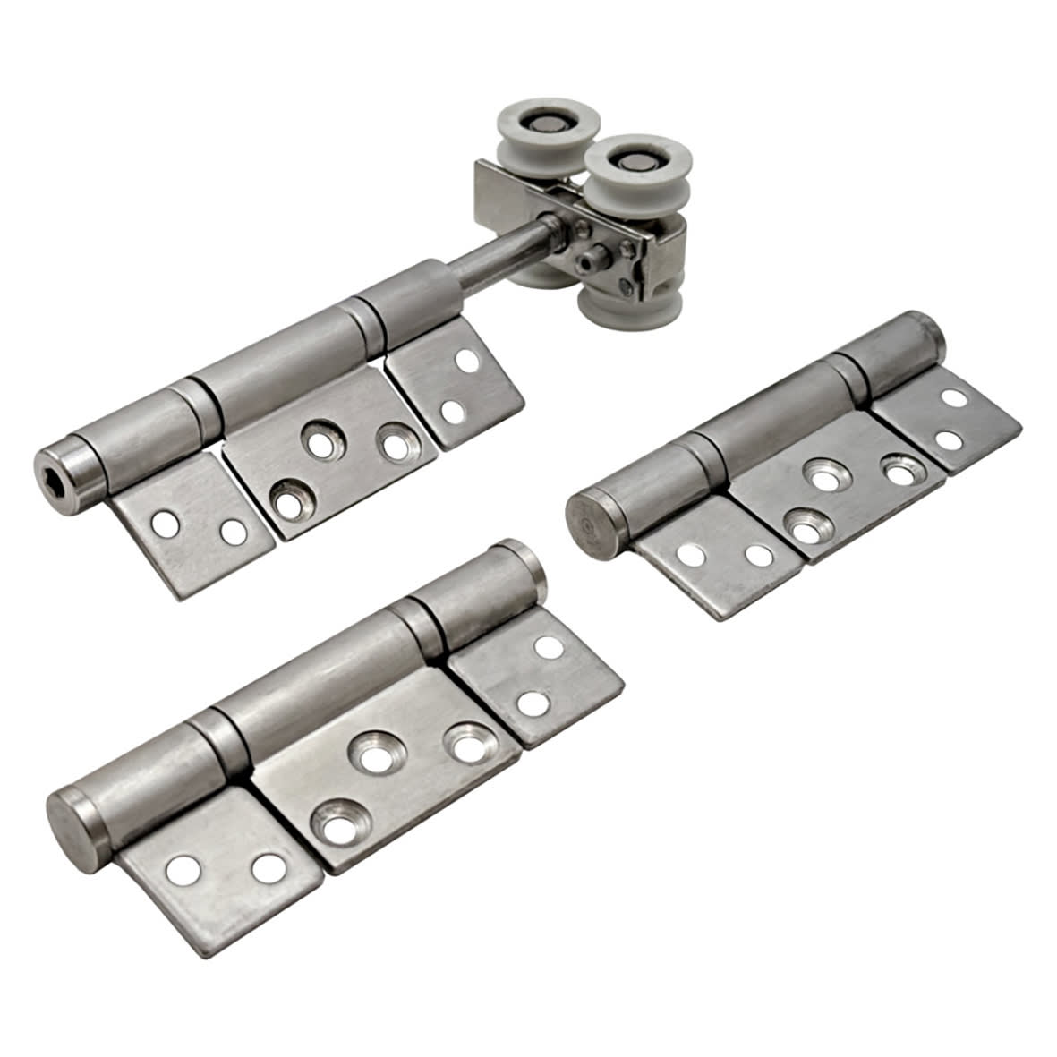 Interfold 35F Bi-Folding Door Kit - 2500mm Track - 3 Door - Satin Stainless Steel - view 4