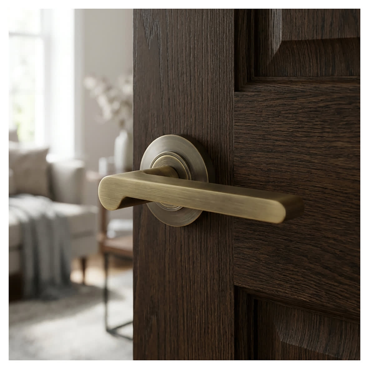 Heavy Duty Tubular Latch - 80mm Case - 60mm Backset - Square - Urban Dark Bronze - view 3