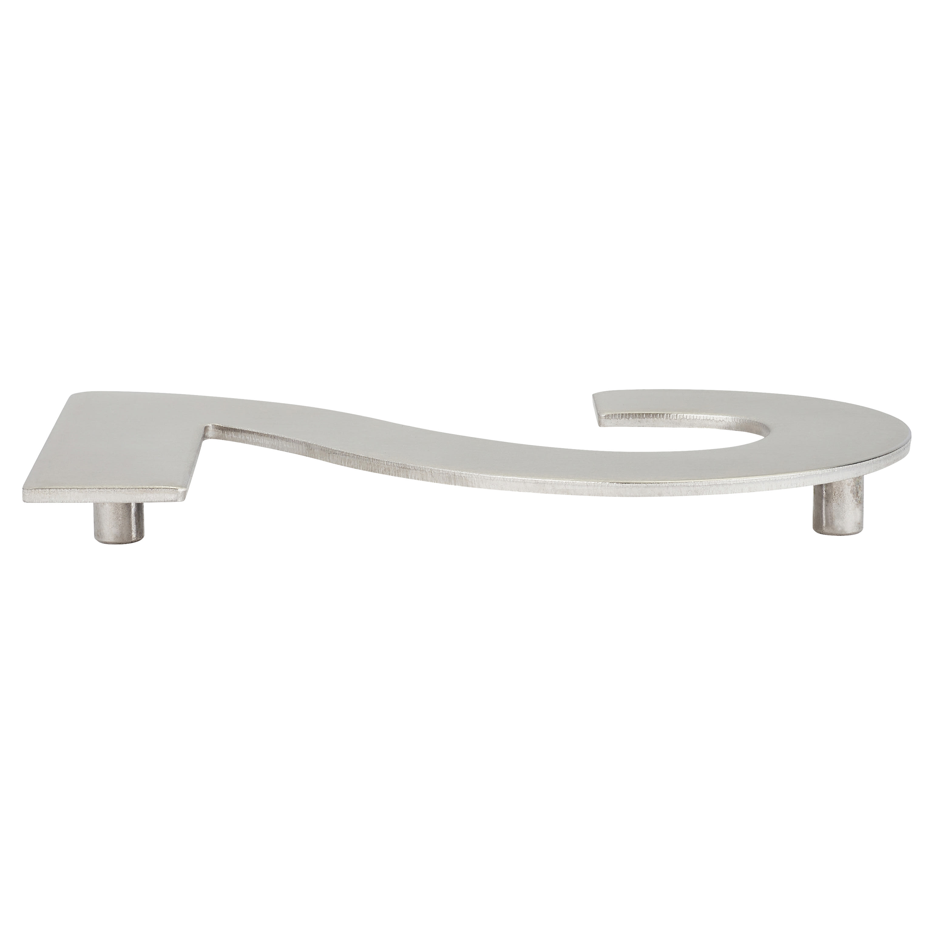 100mm Concealed Screw Fix Door Numeral - 2 - Satin Stainless Steel - view 3