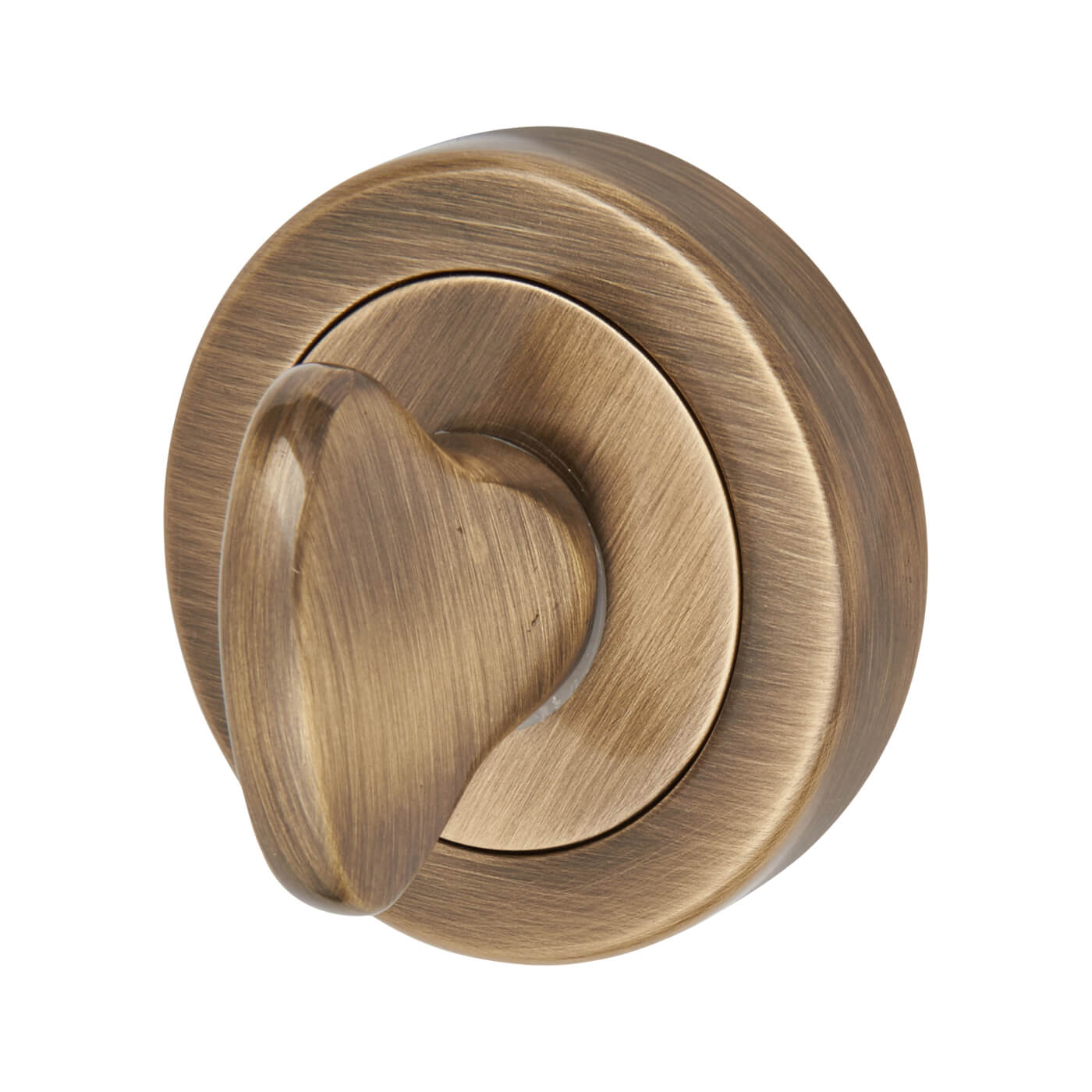 Bathroom Turn & Release - 48mm Diameter - Antique Brass - view 3
