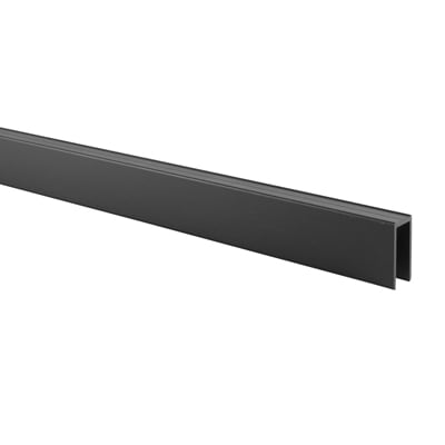 Premier Channel Headrail - 12-13mm Panels - Black Textured - view 2