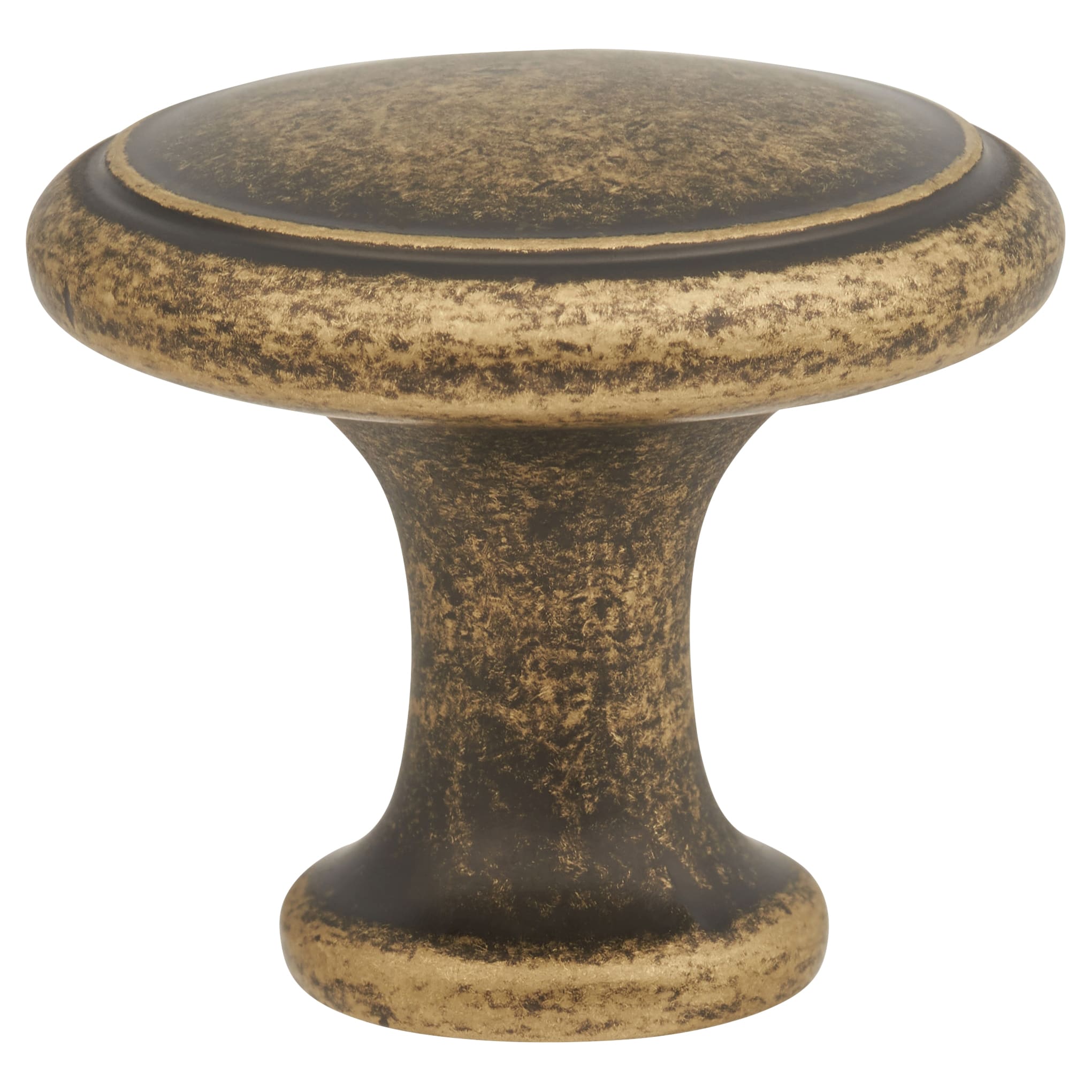Thorpe Round Cabinet Knob - 30mm Diameter - Antique Brass - view 3