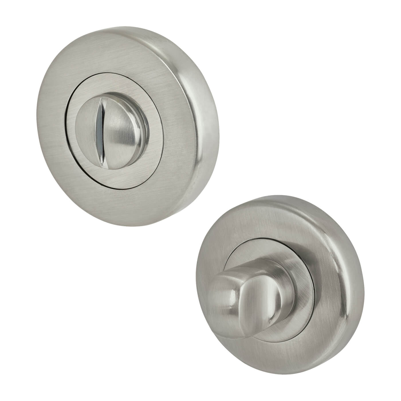 Sorrento Bathroom Turn & Release - 53mm Diameter - Satin Chrome - view 2