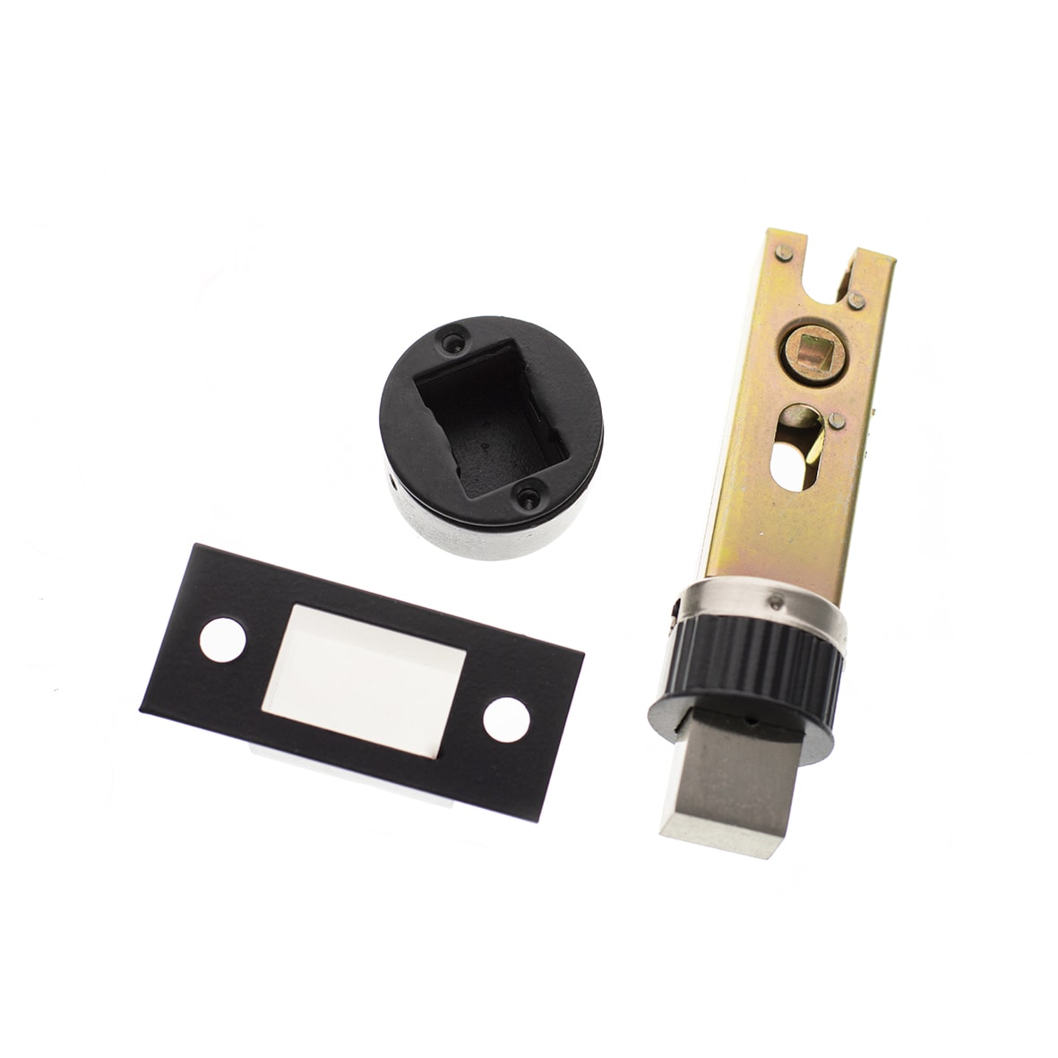Smart Bolt Through Tubular Bathroom Deadbolt - 70mm Case - 57mm Backset - Matt Black - view 2