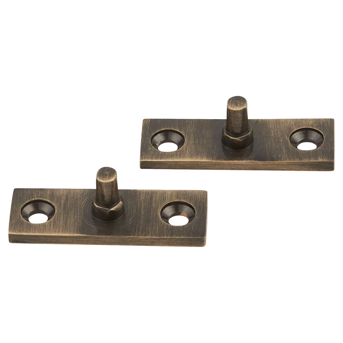 Knurled Projection Door Stop on Stepped Rose - 76mm Projection - Dark Bronze - view 3