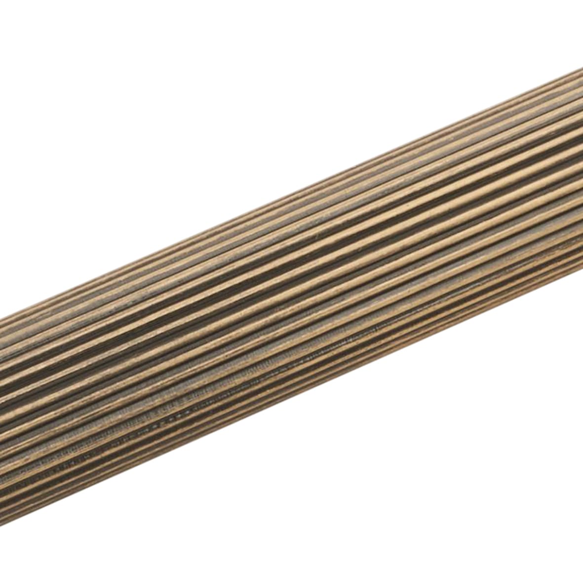 Knurled Projection Door Stop on Stepped Rose - 76mm Projection - Dark Bronze - view 4