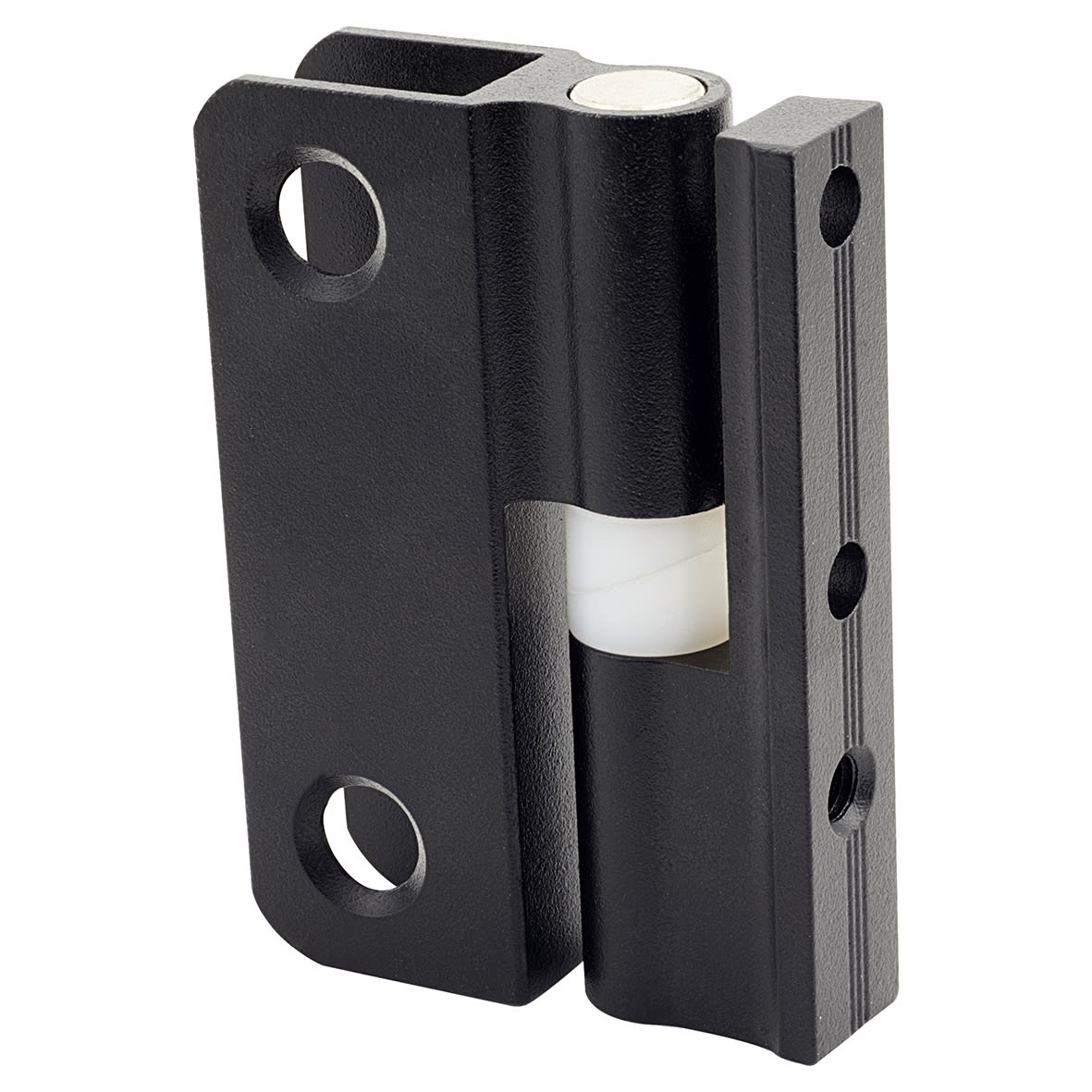 Pro Self Closing Toilet Cubicle Hinge - 12-13mm Panels - Black Textured - view 2