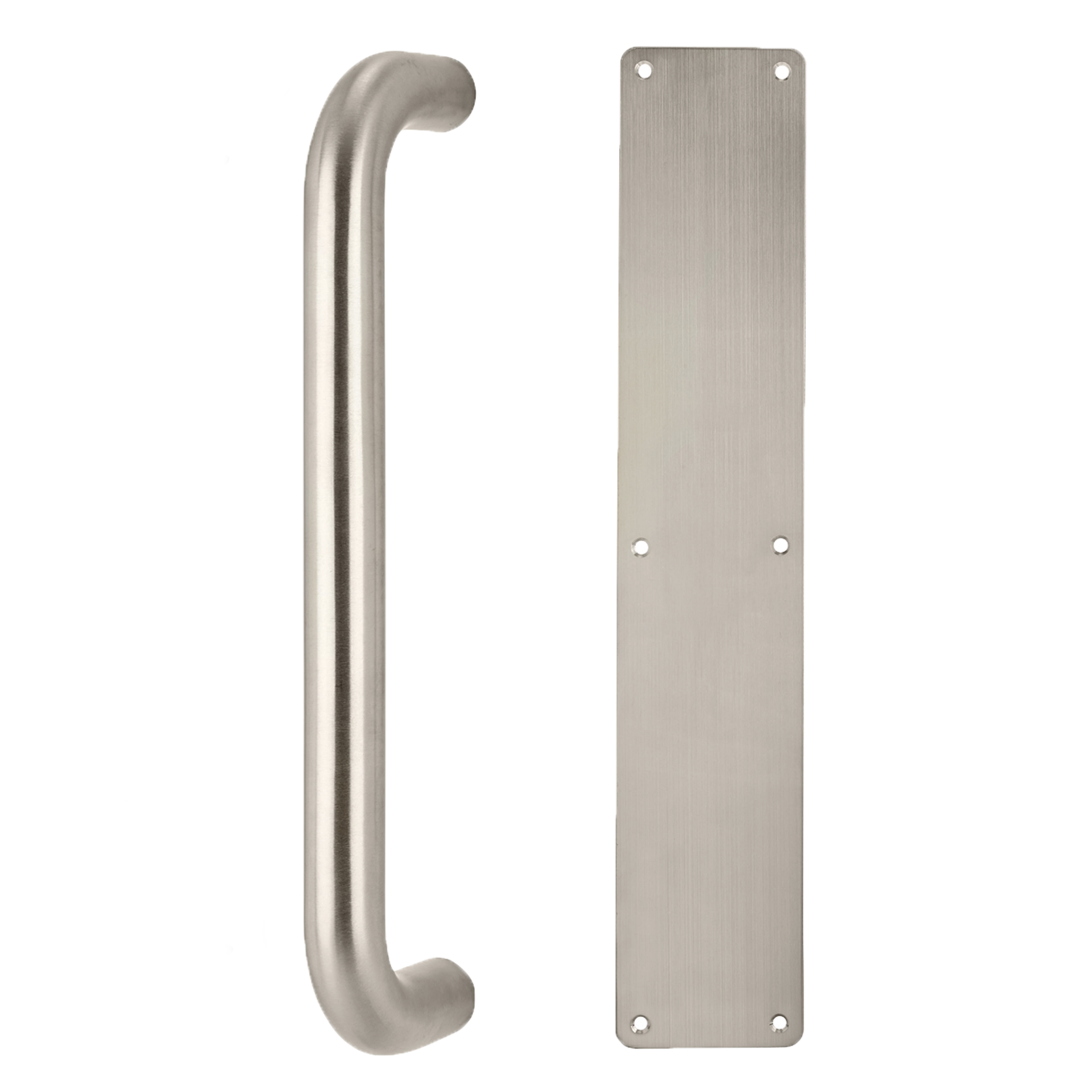 Heavy Duty Pull Door Handle Fire Door Kit - Power Size 2-5 - Push/Pull Mounting - Stainless Steel - view 4