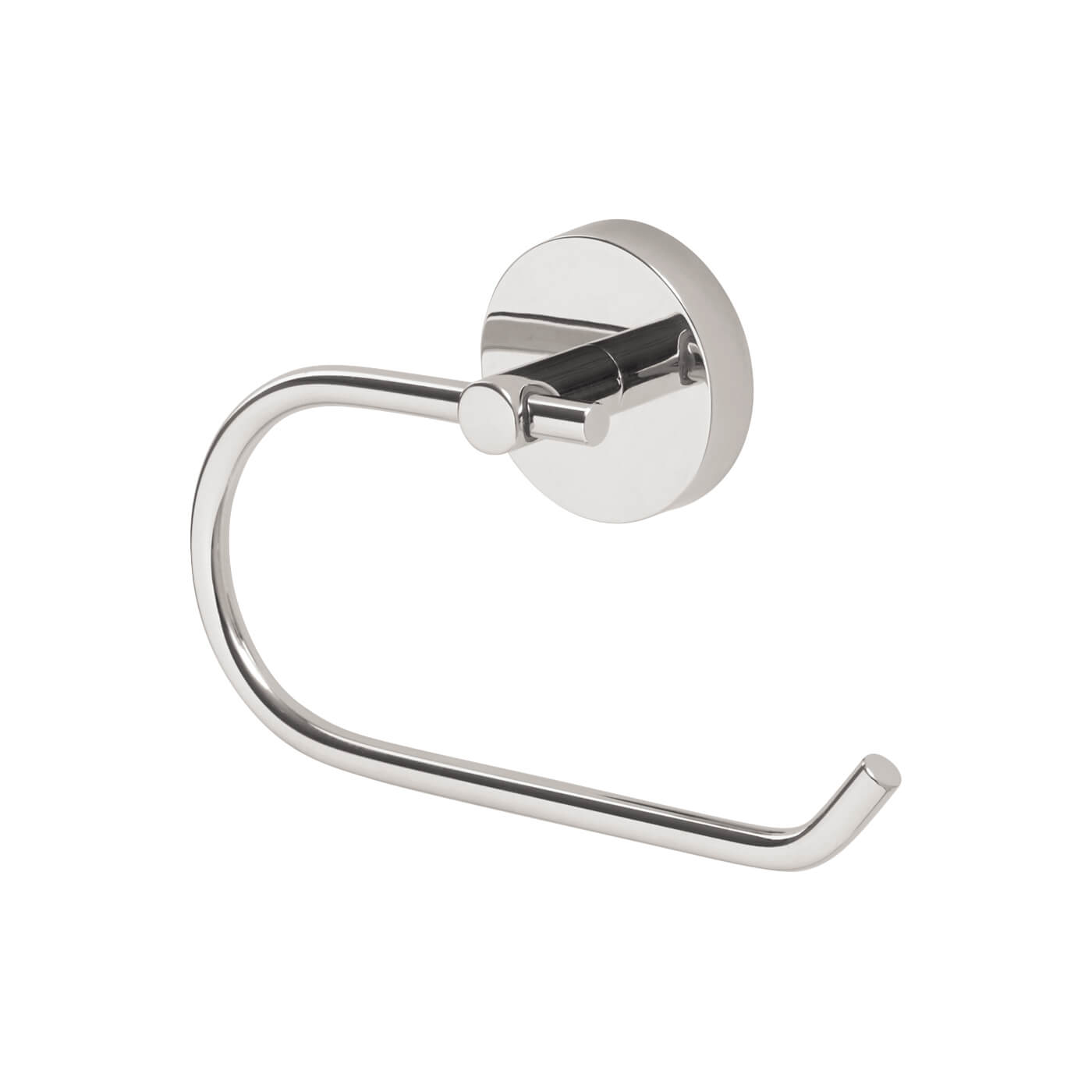 Romsey Round Toilet Roll Holder - 100 x 160 x 43mm - Polished Chrome - view 2