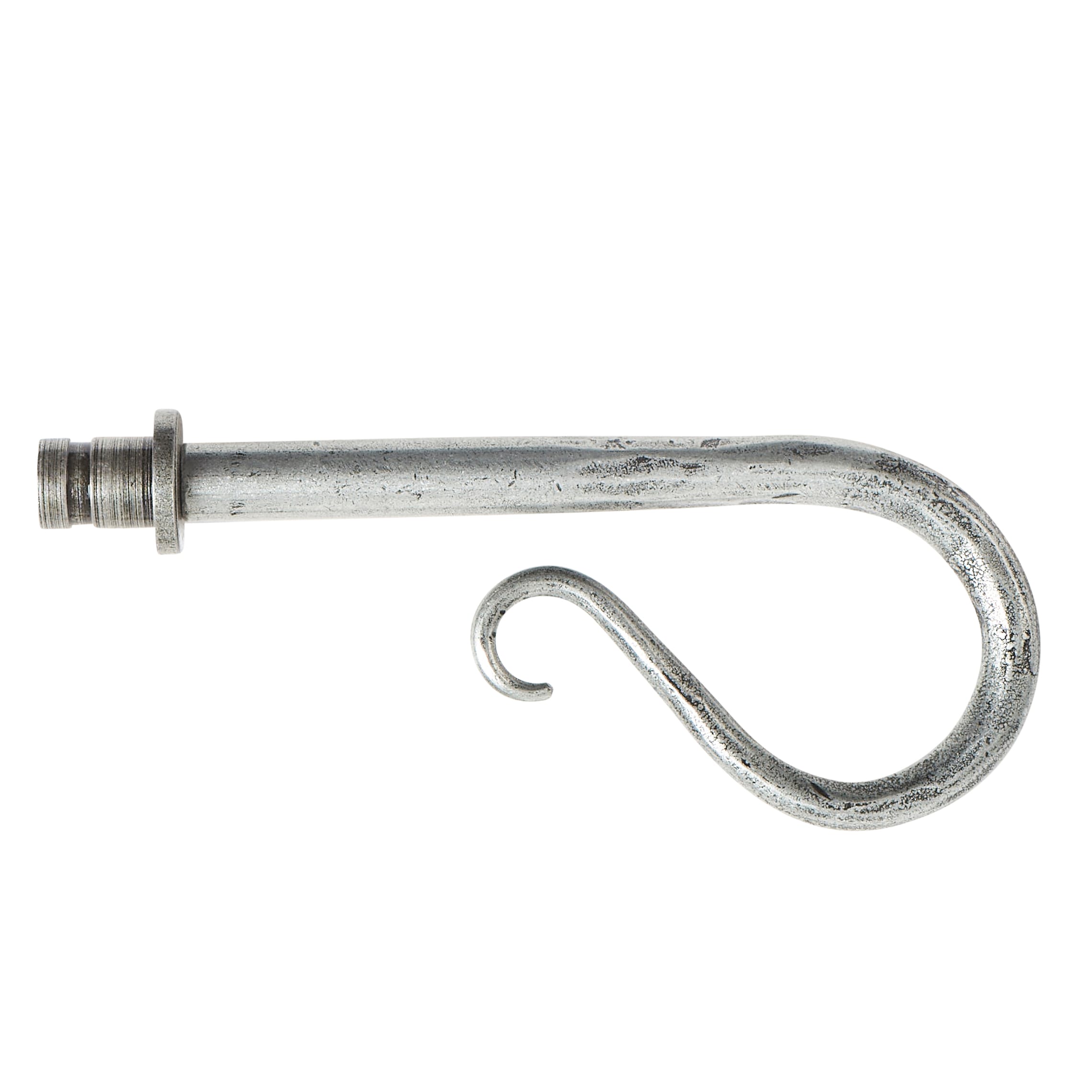 Shepherd's Crook Curtain Finials - Pewter - view 2
