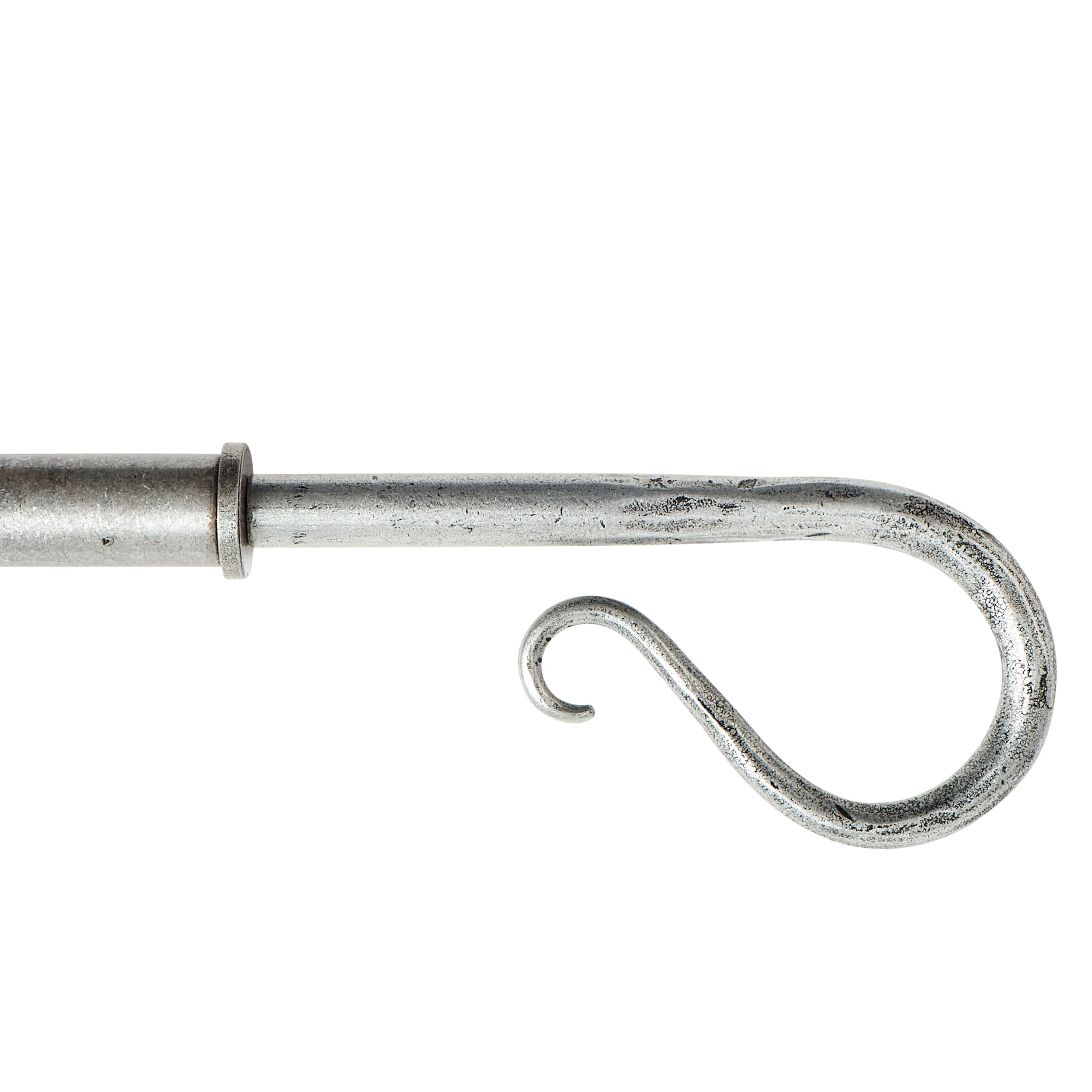 Shepherd's Crook Curtain Finials - Pewter - view 3