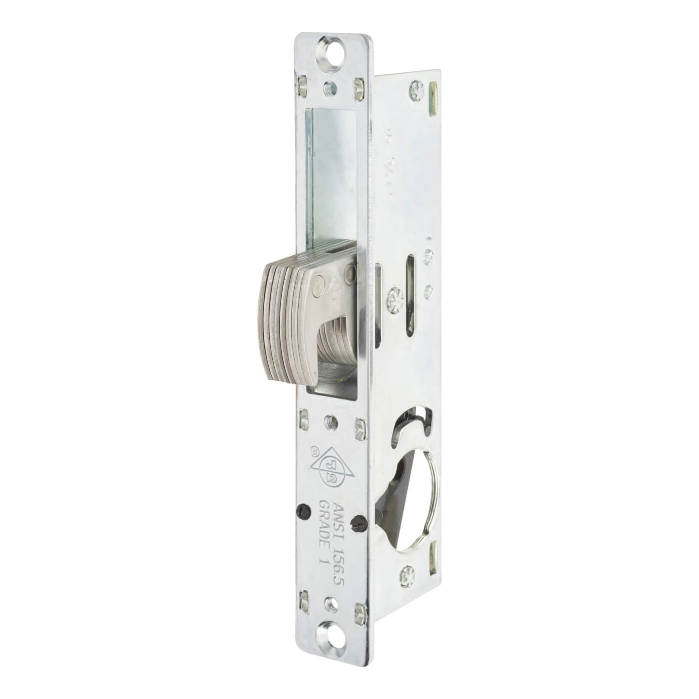 MS1850S Screw Cylinder Hook Deadlock - 28.6mm Backset - 45.2mm Case - Zinc Plated - view 2