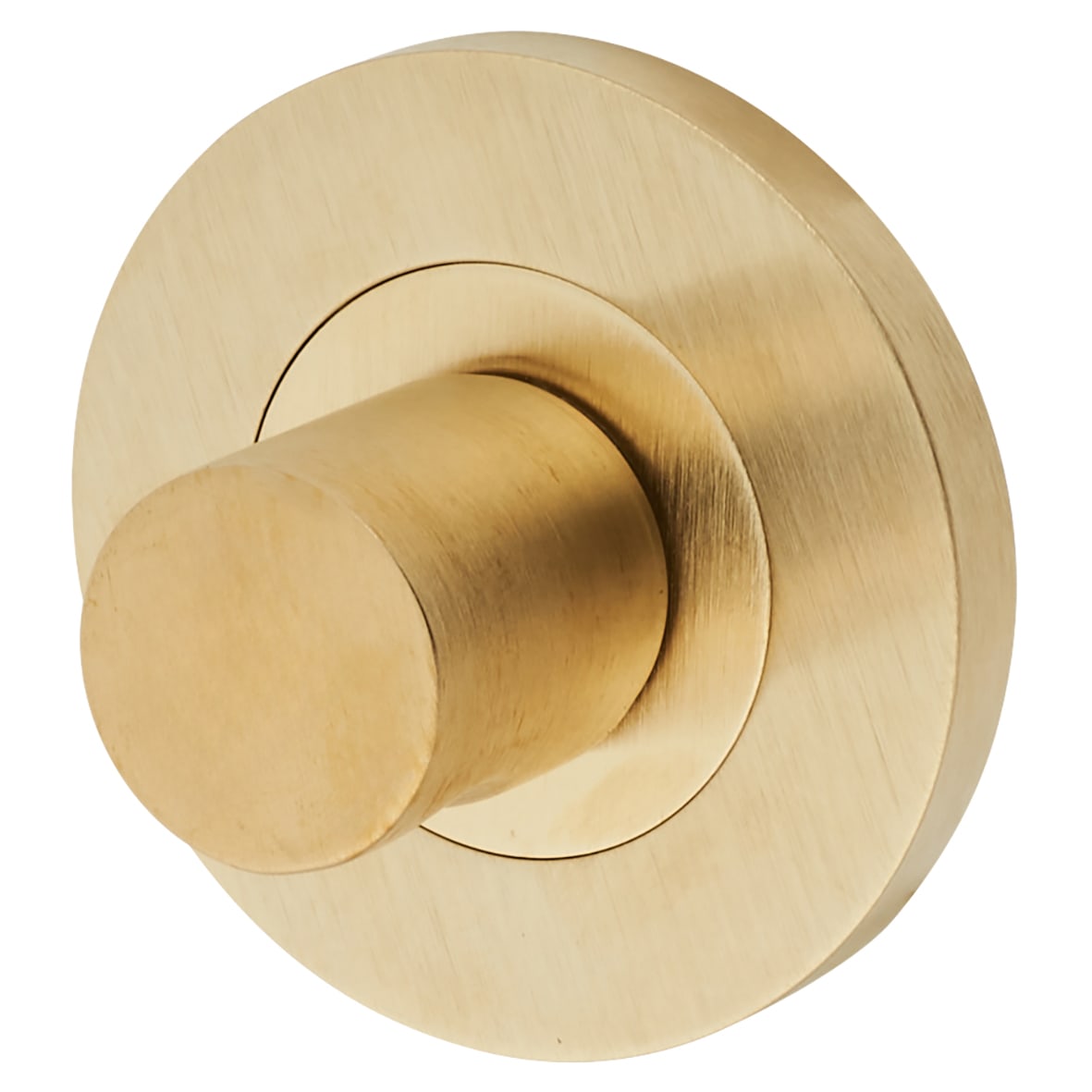 Bathroom Turn & Release - 50mm Diameter - Satin Brass - view 2
