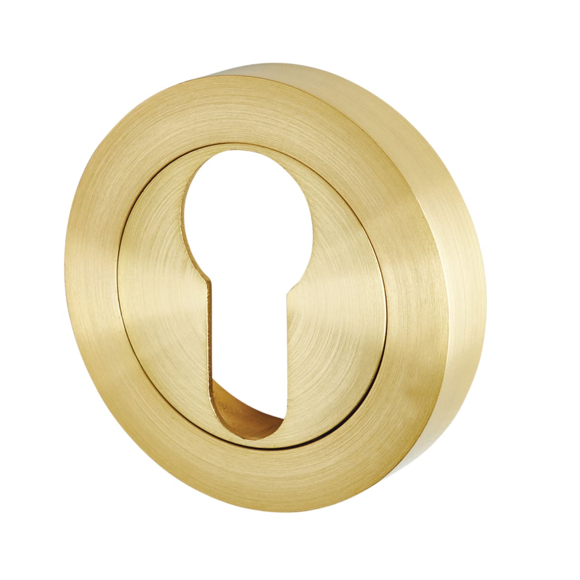 Antique Brass Euro Door Handles on Rose Pack - Knightsbridge Range - view 5