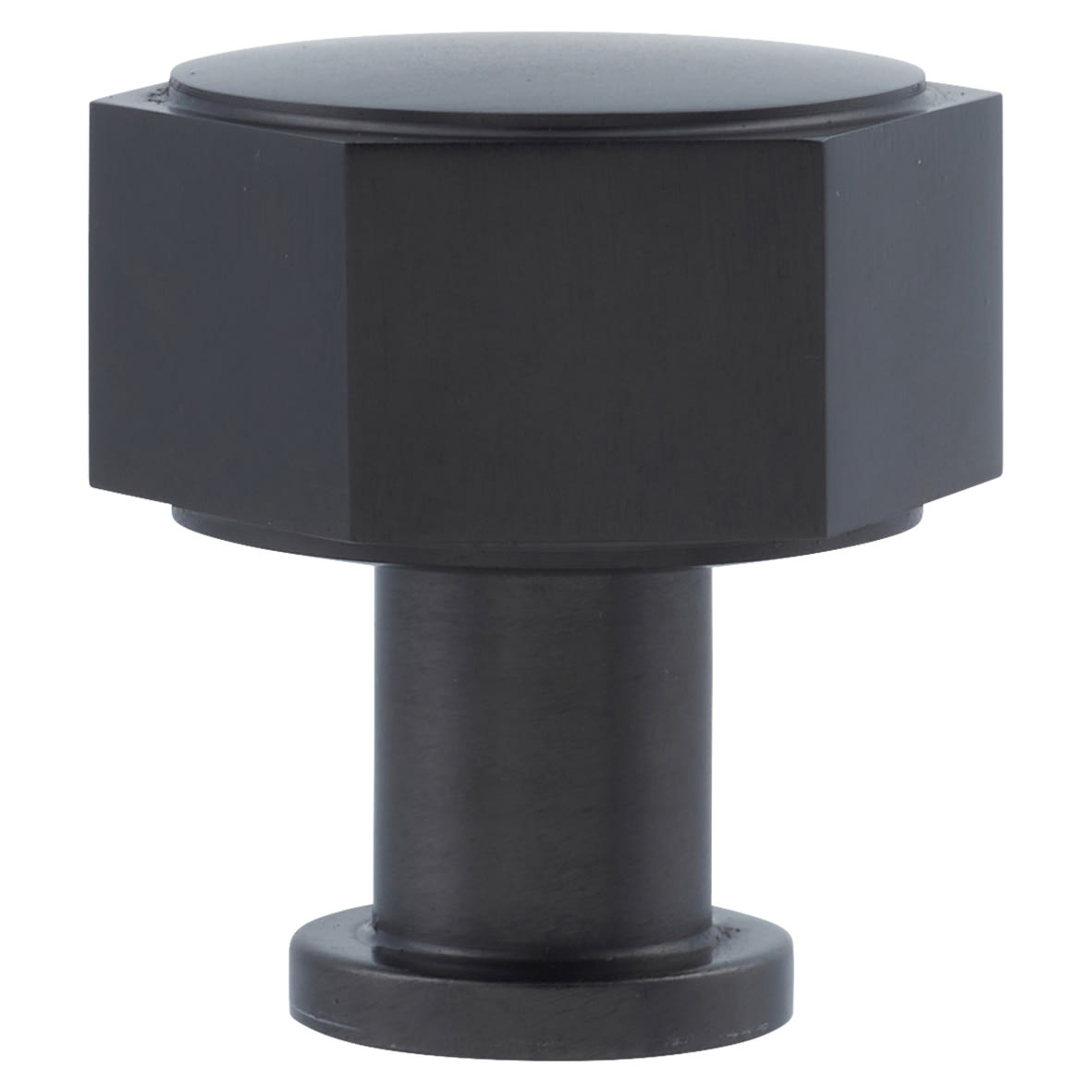Vesper Hex Cabinet Knob - 33mm Diameter - Dark Bronze - view 2