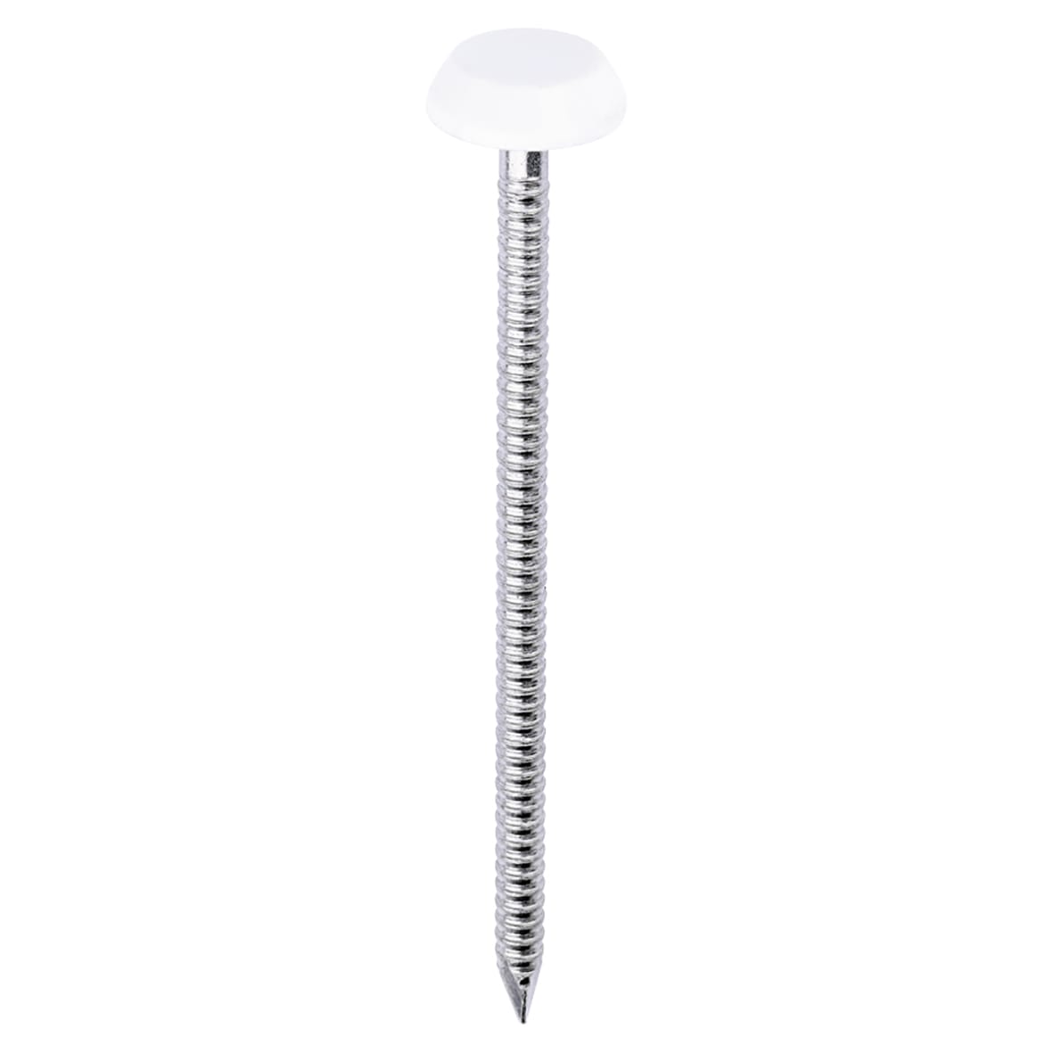 Polymer Headed Nails - 65mm Length - White - Pack of 100 - view 2
