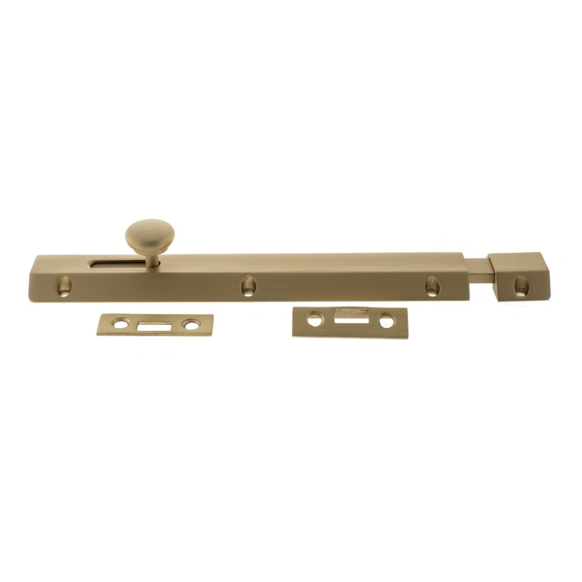 Fire-Rated Tubular Latch - 63mm Case - 45mm Backset - Radius - Satin Brass - view 2
