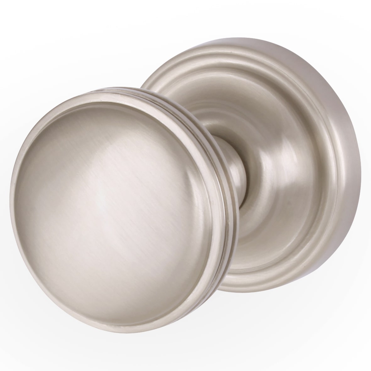 Marcus Satin Nickel Mortice Door Knob - 62mm Rose Diameter - Whitehall Range - view 2