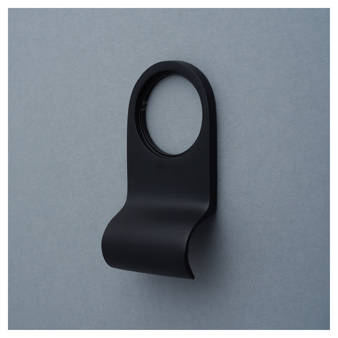 Matt Black Rim Cylinder Pull - 80 x 40mm - view 3