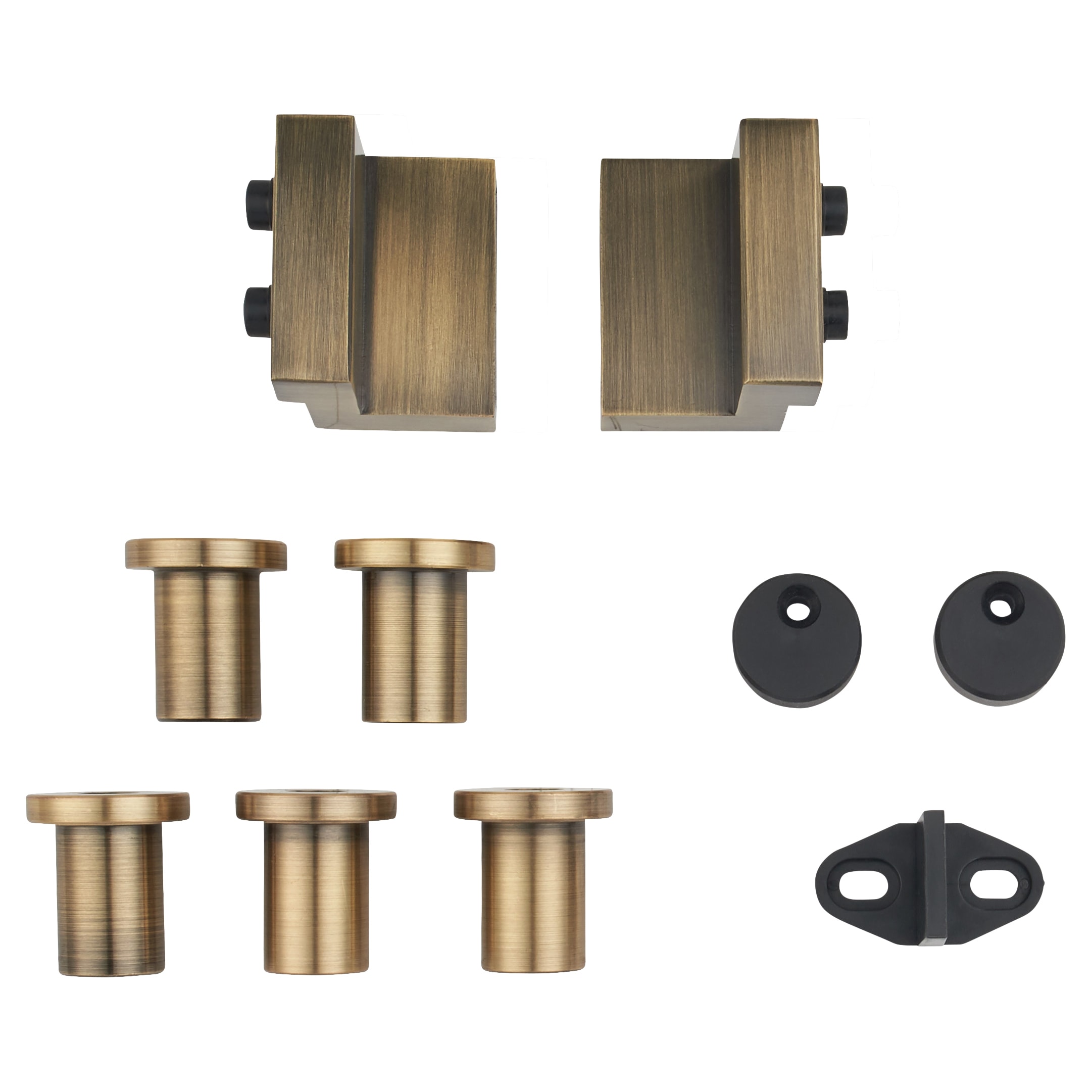Barn Strap Soft Open/Close Sliding Door Gear - 2000mm Track - 60-80kg Max Door - Antique Brass - view 5