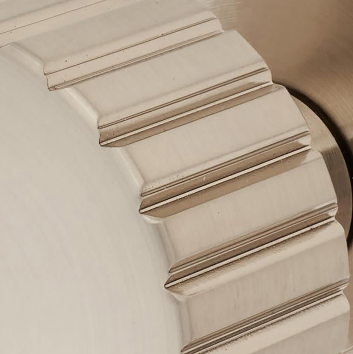 Satin Nickel Mortice Door Knob - 60mm Rose Diameter - Cog Range - view 2