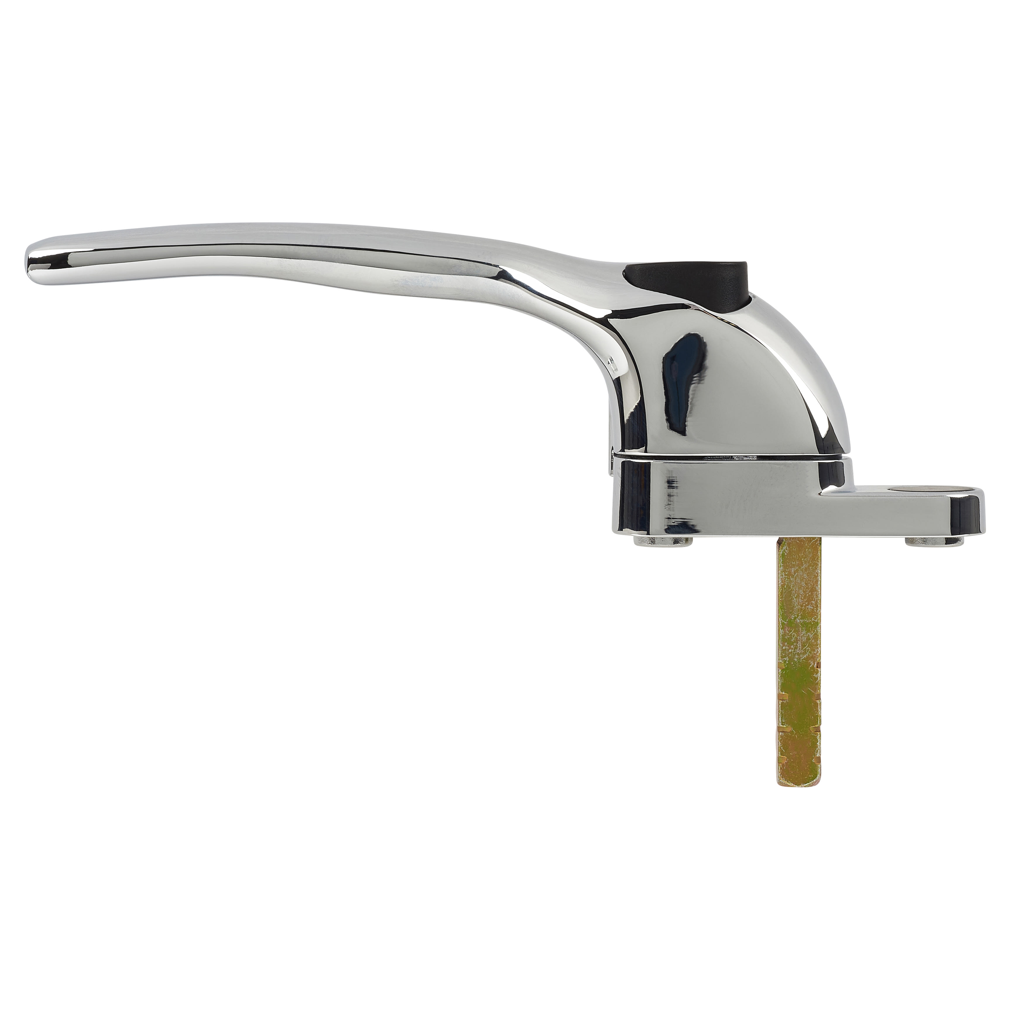 uPVC Offset Espagnolette Locking Multipoint Window Handle - Left Hand - Polished Chrome - view 3