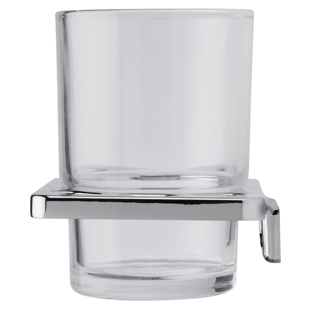 Sutton Tumbler & Holder - 95 x 100 x 80mm - Polished Chrome - view 5