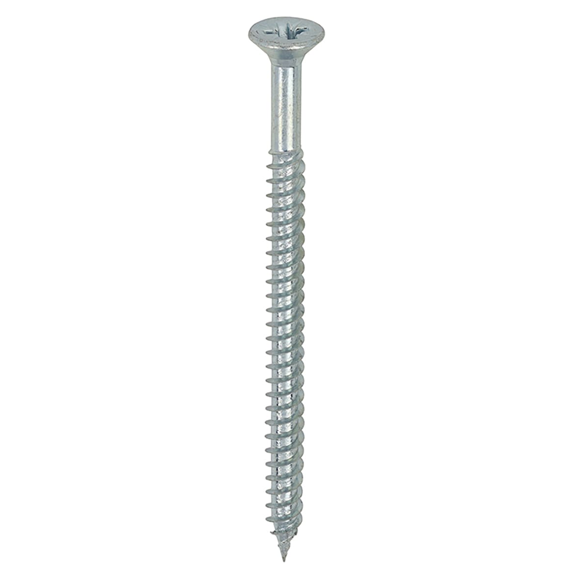 Twin Threaded Pozi Countersunk Wood Screws - 8 x 2 1/2" - Zinc Plated - Pack of 200 - view 3