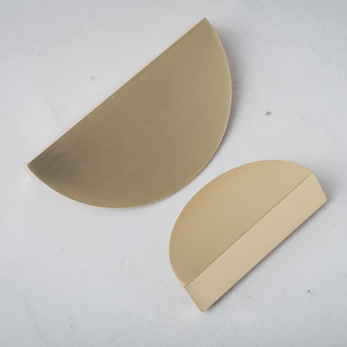Otley Cabinet Finger Pull Handle - 64mm Centres - Satin Brass - view 2