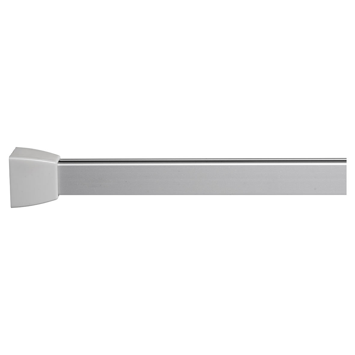 Shower Rail - L Shaped - Professional Profile 800-1000mm Length - Silver - view 2