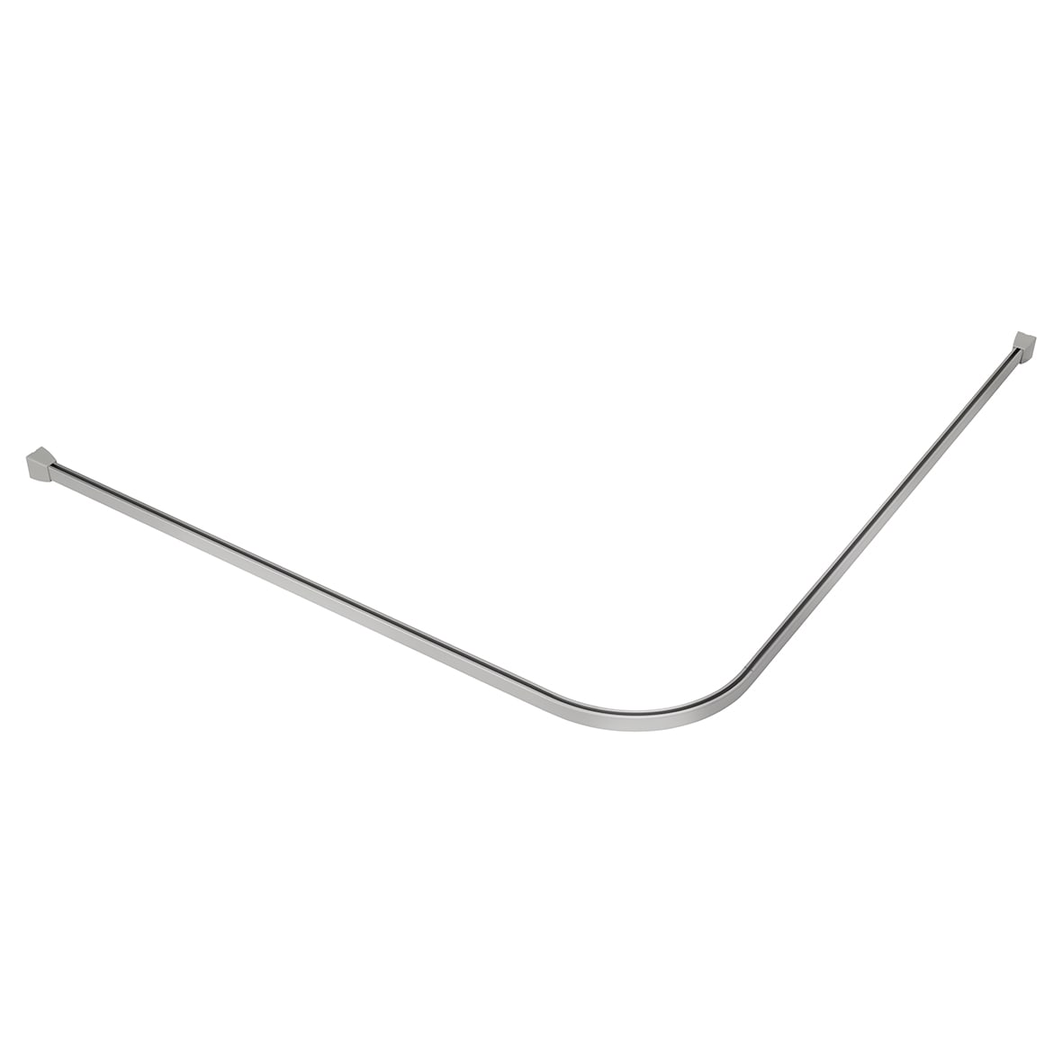 Shower Rail - L Shaped - Professional Profile 800-1000mm Length - Silver - view 5