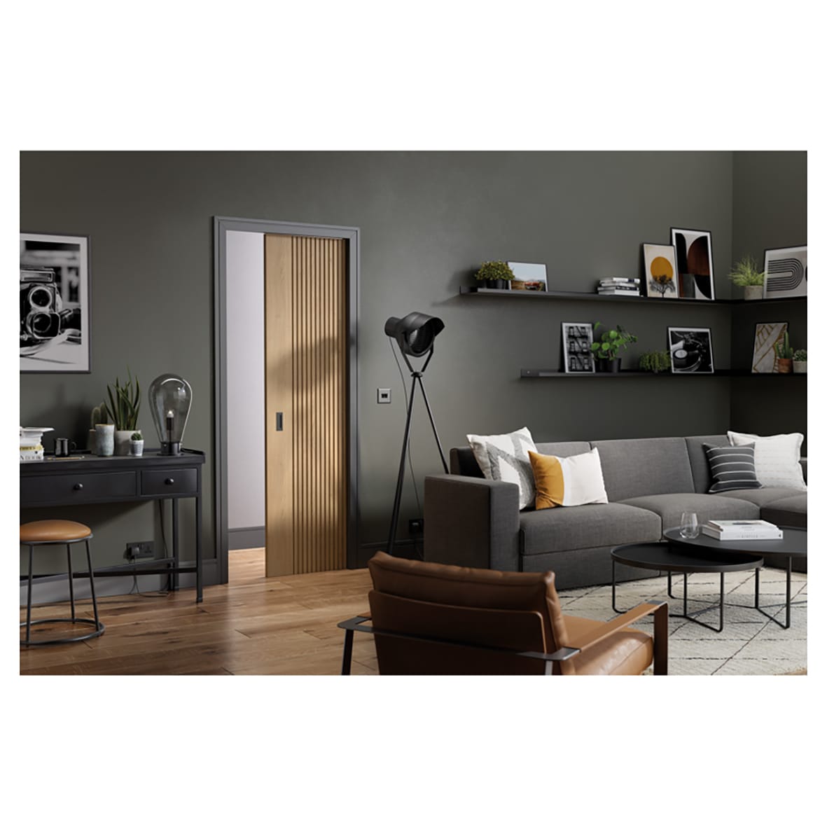 Easy Turn & Release with Square Plain Rose - 50 x 50mm - Satin Brass - view 2