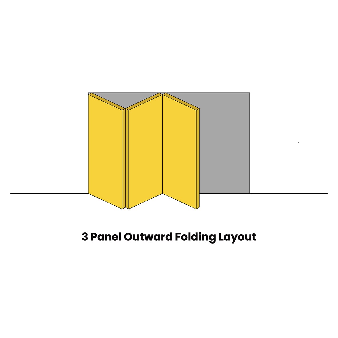Interfold 50F Bi-Folding Door Kit - 3000mm Track - 3 Door - Polished Brass - view 4