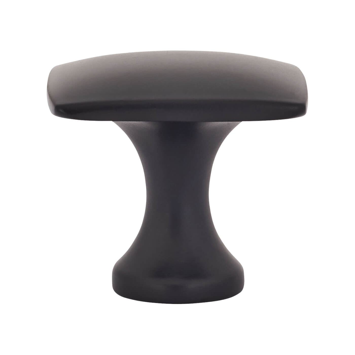 Rayon Square Cabinet Knob - 35 x 35mm - Matt Black - view 3