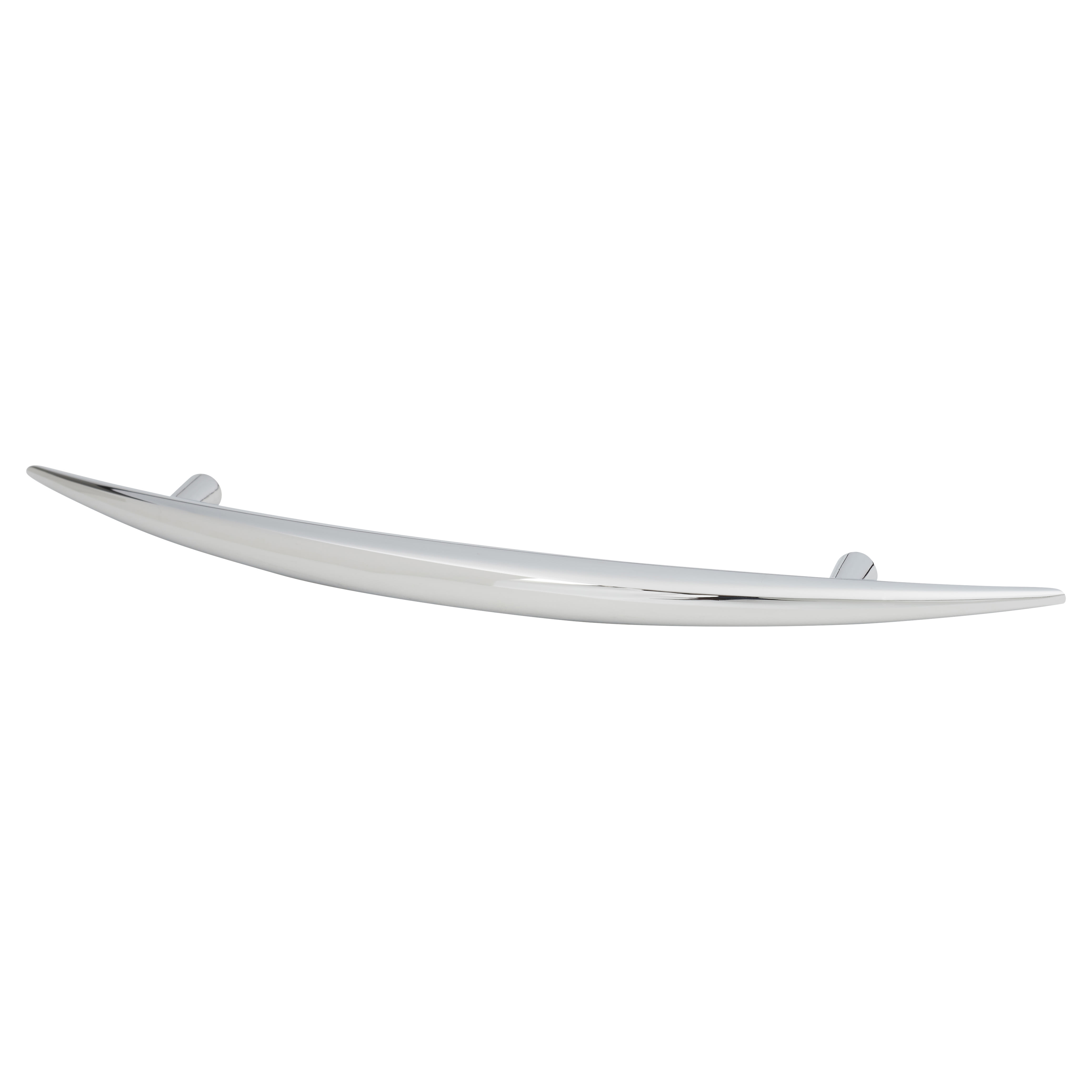 Kiss 2 Curved T-Bar Cabinet Pull Handle - 128mm Centres - Polished Chrome - view 2