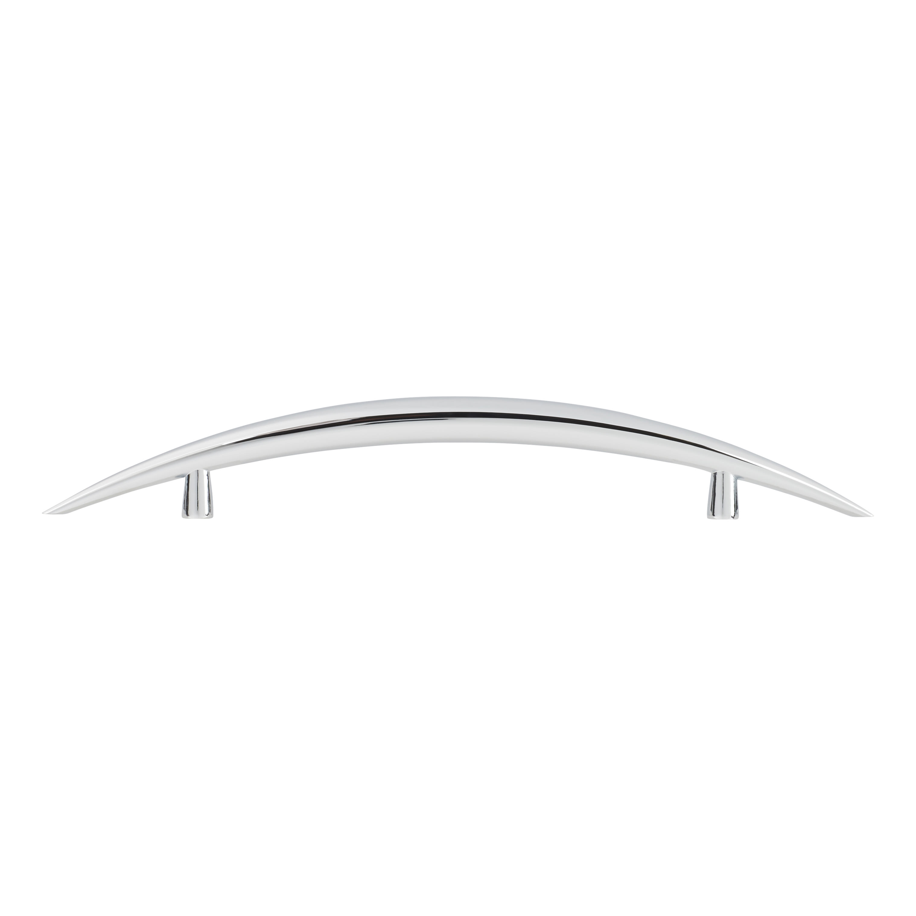 Kiss 2 Curved T-Bar Cabinet Pull Handle - 128mm Centres - Polished Chrome - view 3