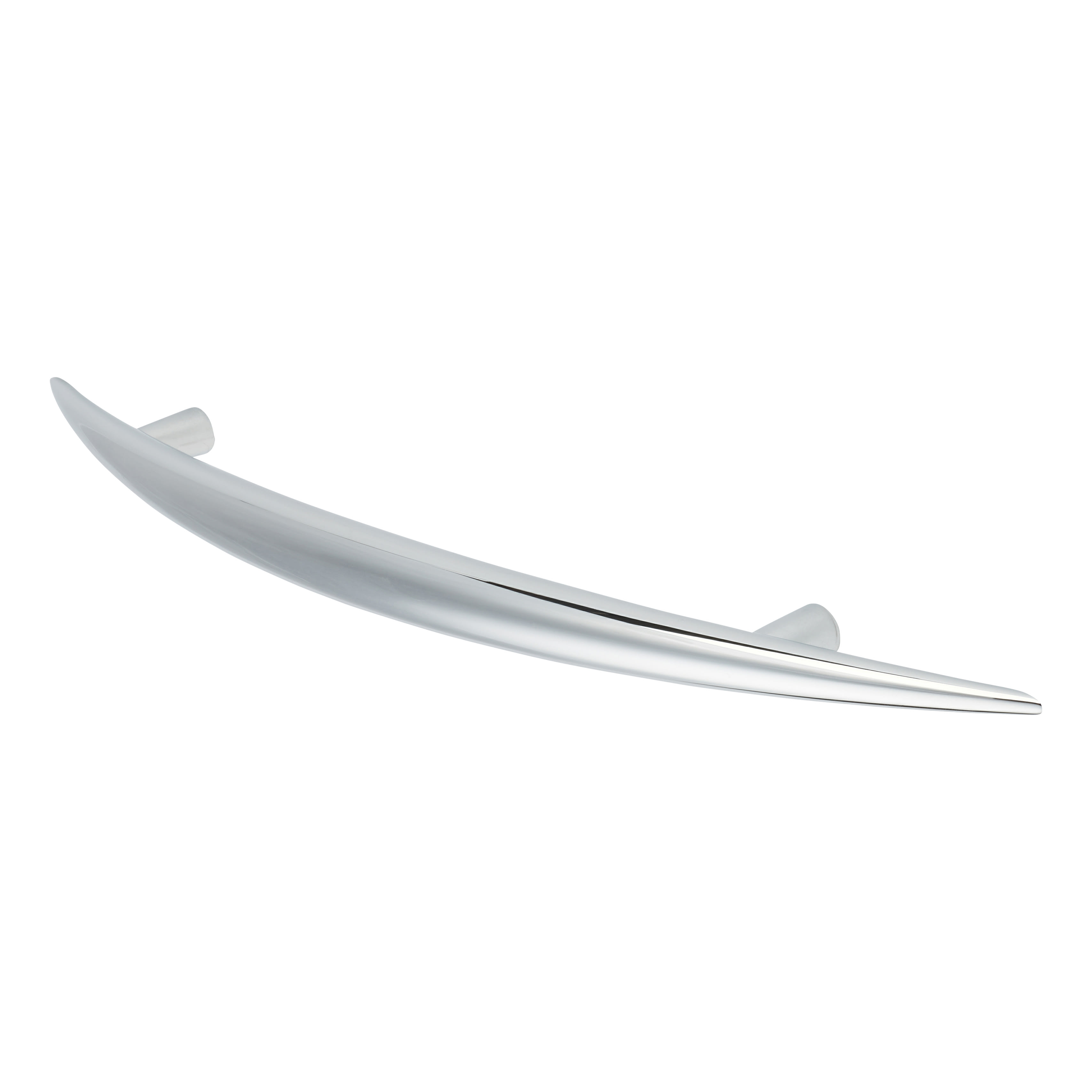 Kiss 2 Curved T-Bar Cabinet Pull Handle - 128mm Centres - Polished Chrome - view 4
