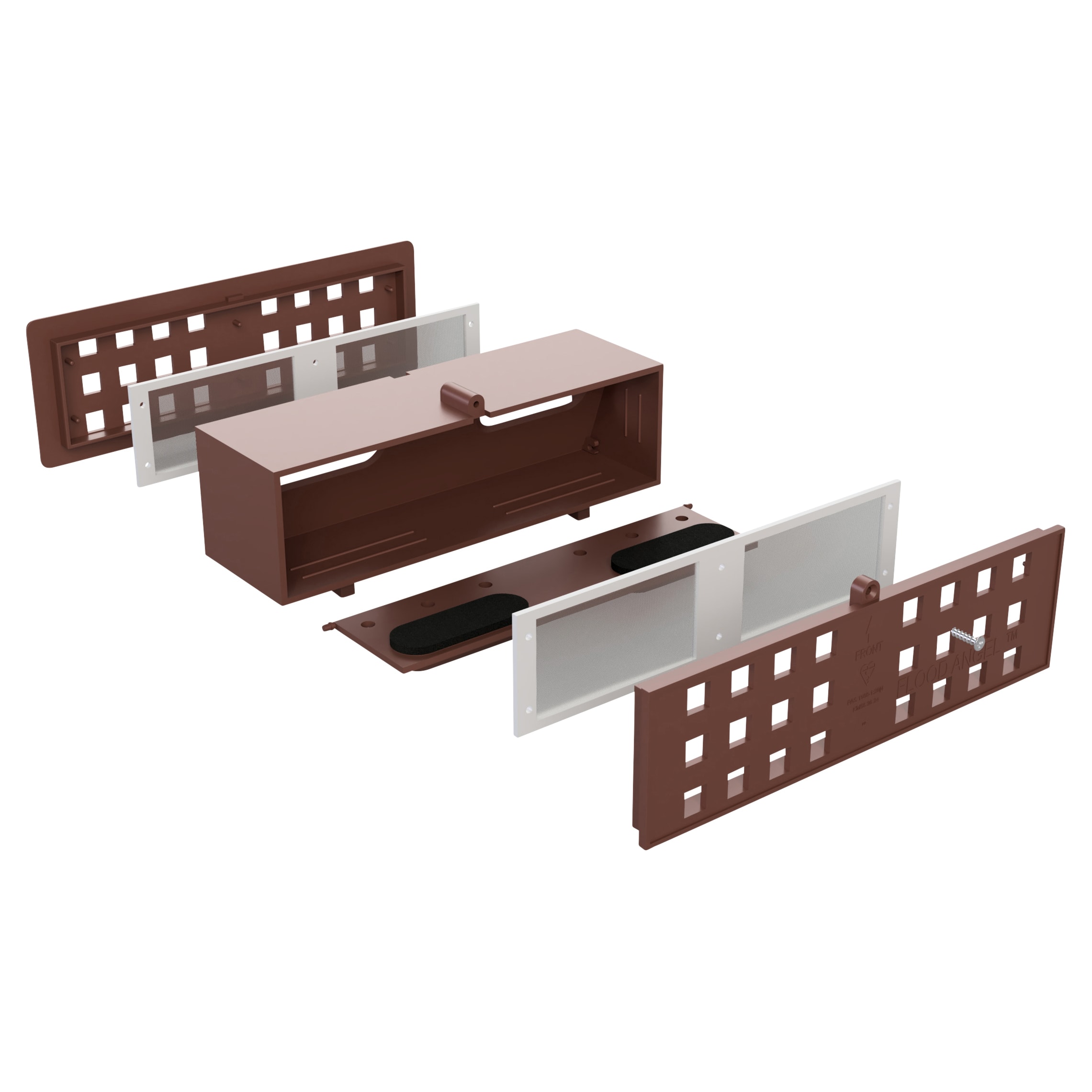Flood Air Brick - 210 x 81mm - Terracotta - view 3